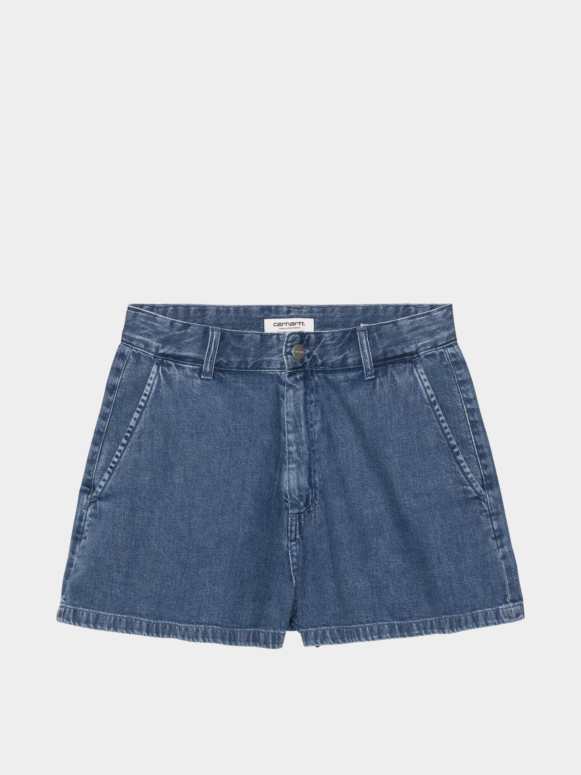 Къси панталони Carhartt WIP Lova Wmn (blue stone washed)
