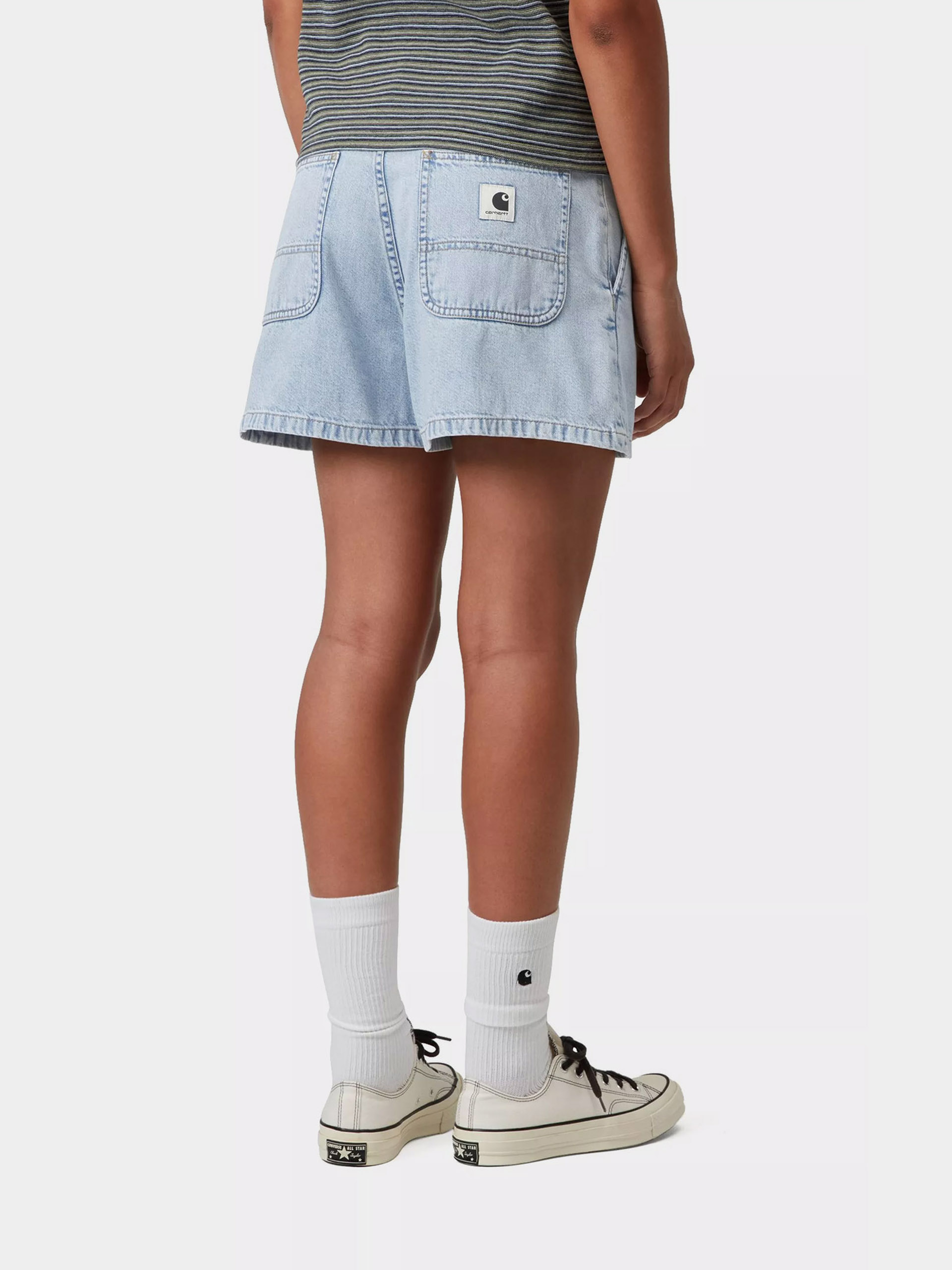 Къси панталони Carhartt WIP Lova Wmn (blue stone bleached)