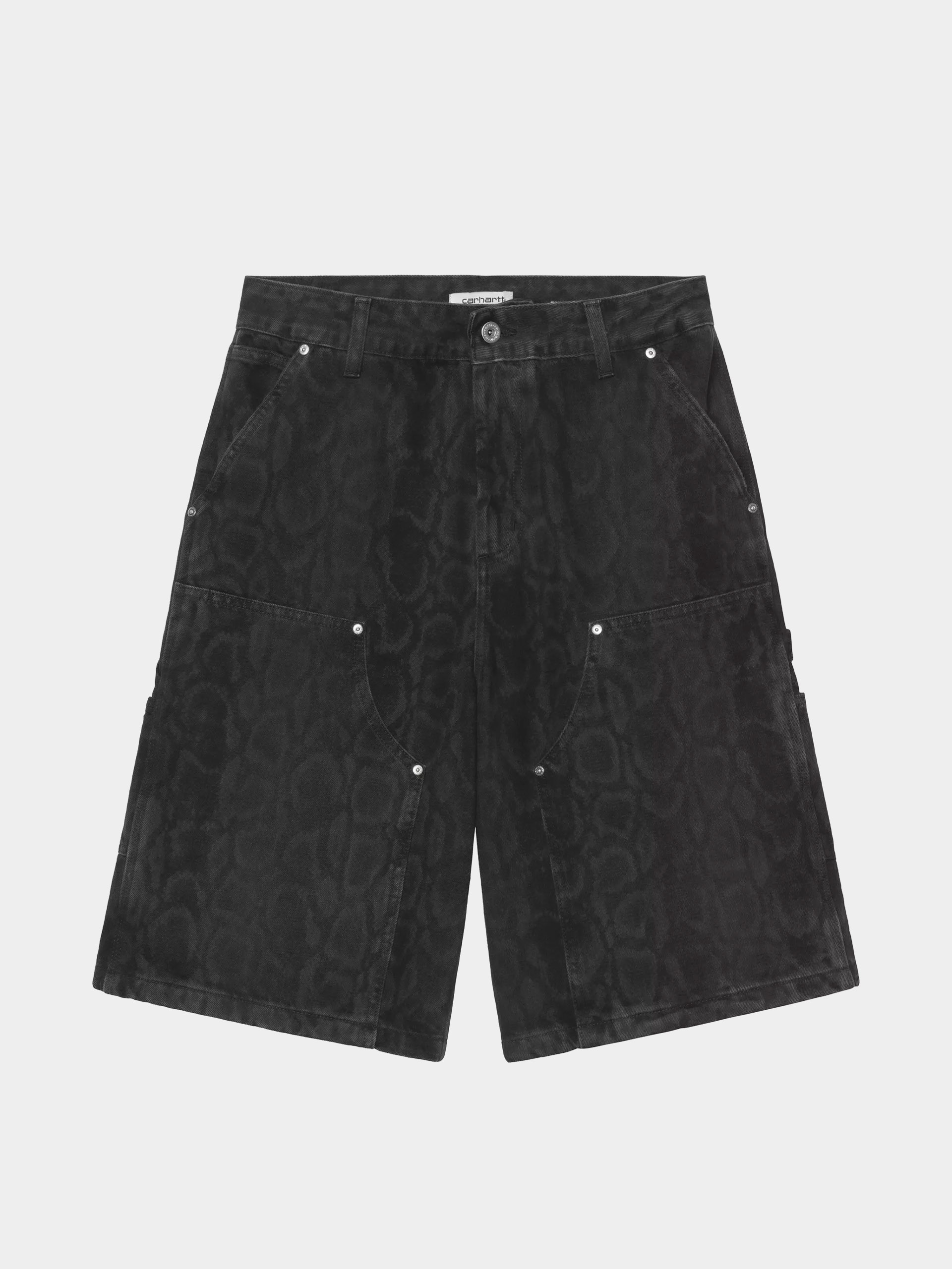 Къси панталони Carhartt WIP Snake Nixon Double Knee Wmn (snake camo/black)