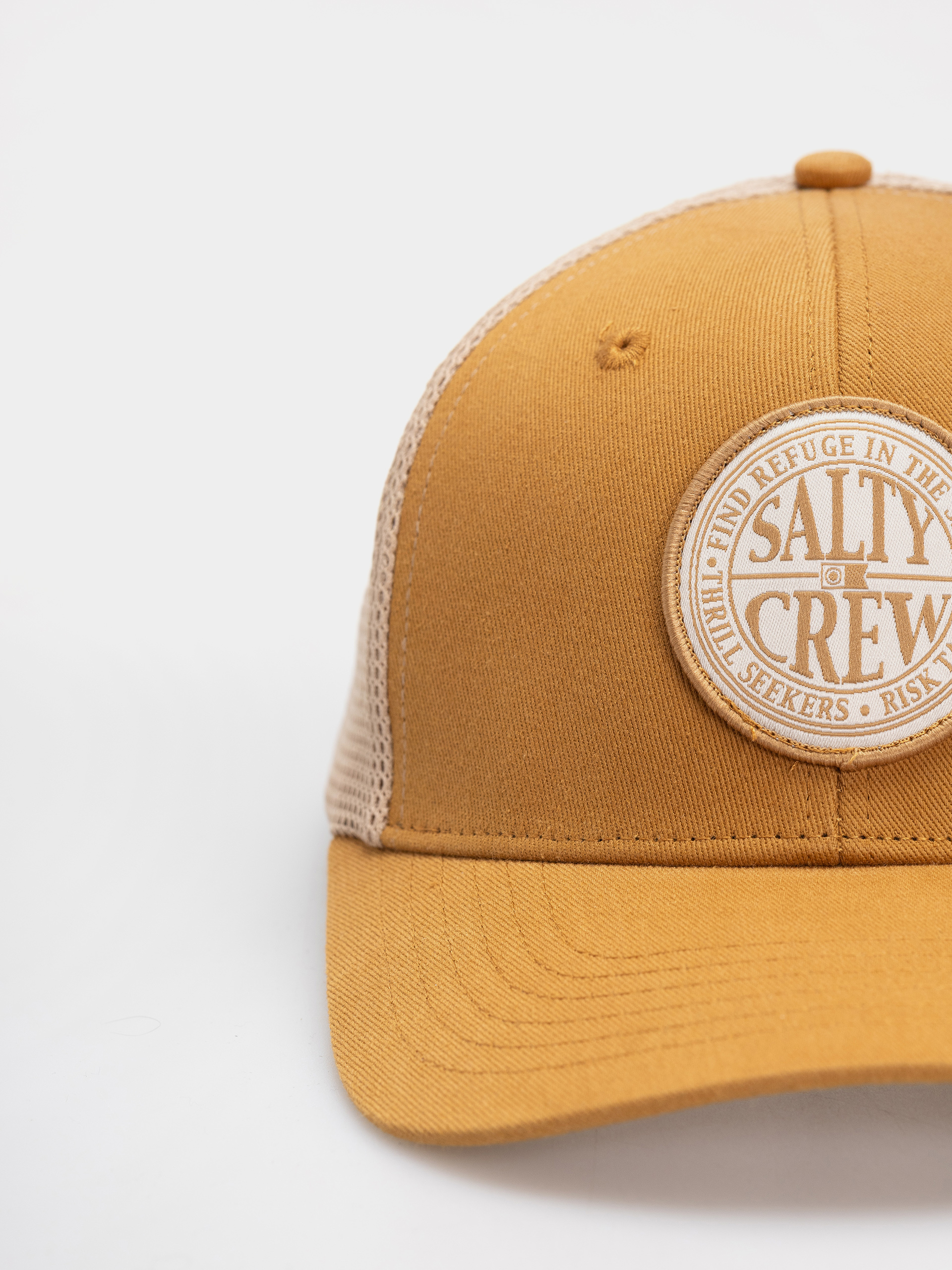 Шапка с козирка Salty Crew Global Trucker (bone brown)