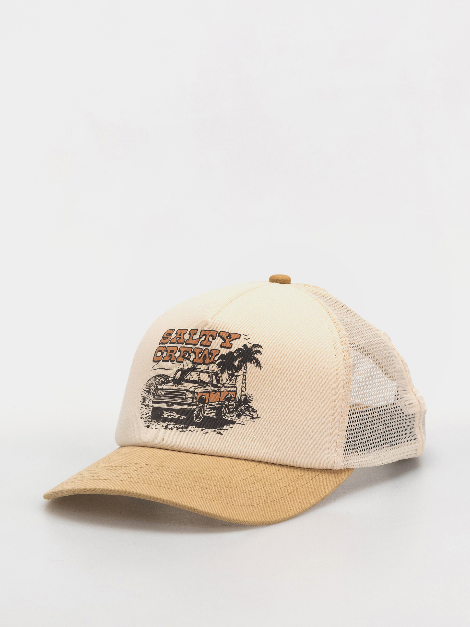 Шапка с козирка Salty Crew Good Times Trucker (off white/khaki)