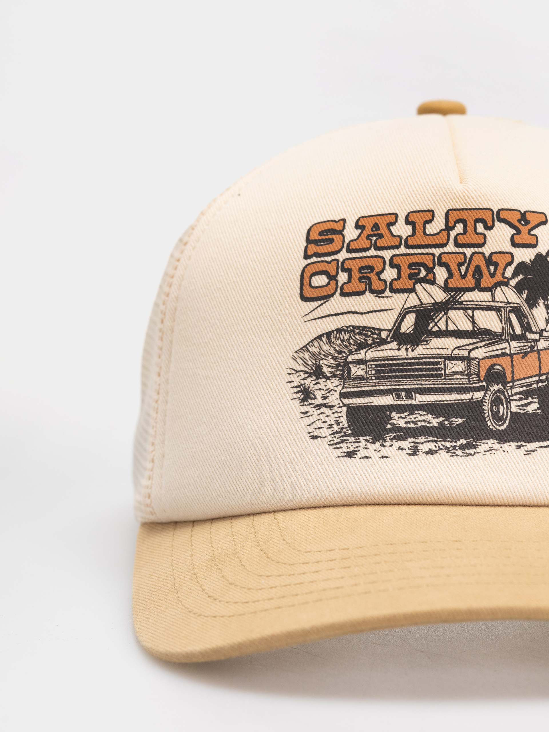 Шапка с козирка Salty Crew Good Times Trucker (off white/khaki)