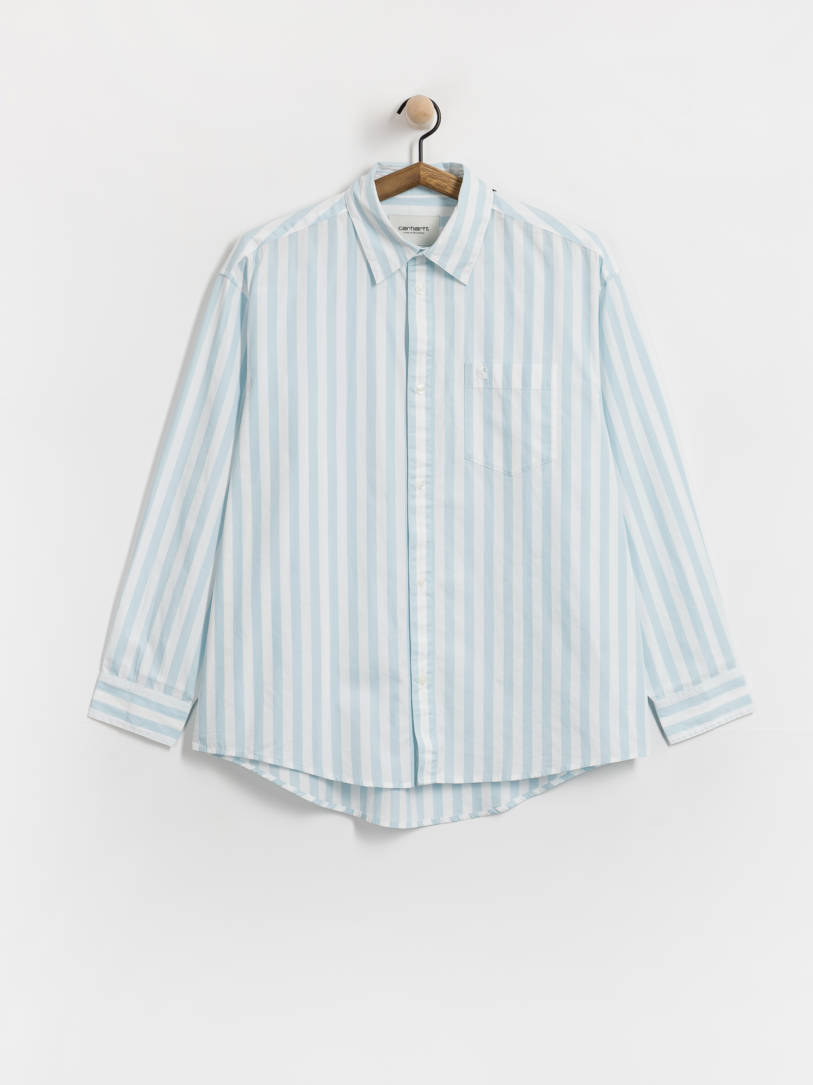 Риза Carhartt WIP Royce Wmn (royce stripe/icaria/white)