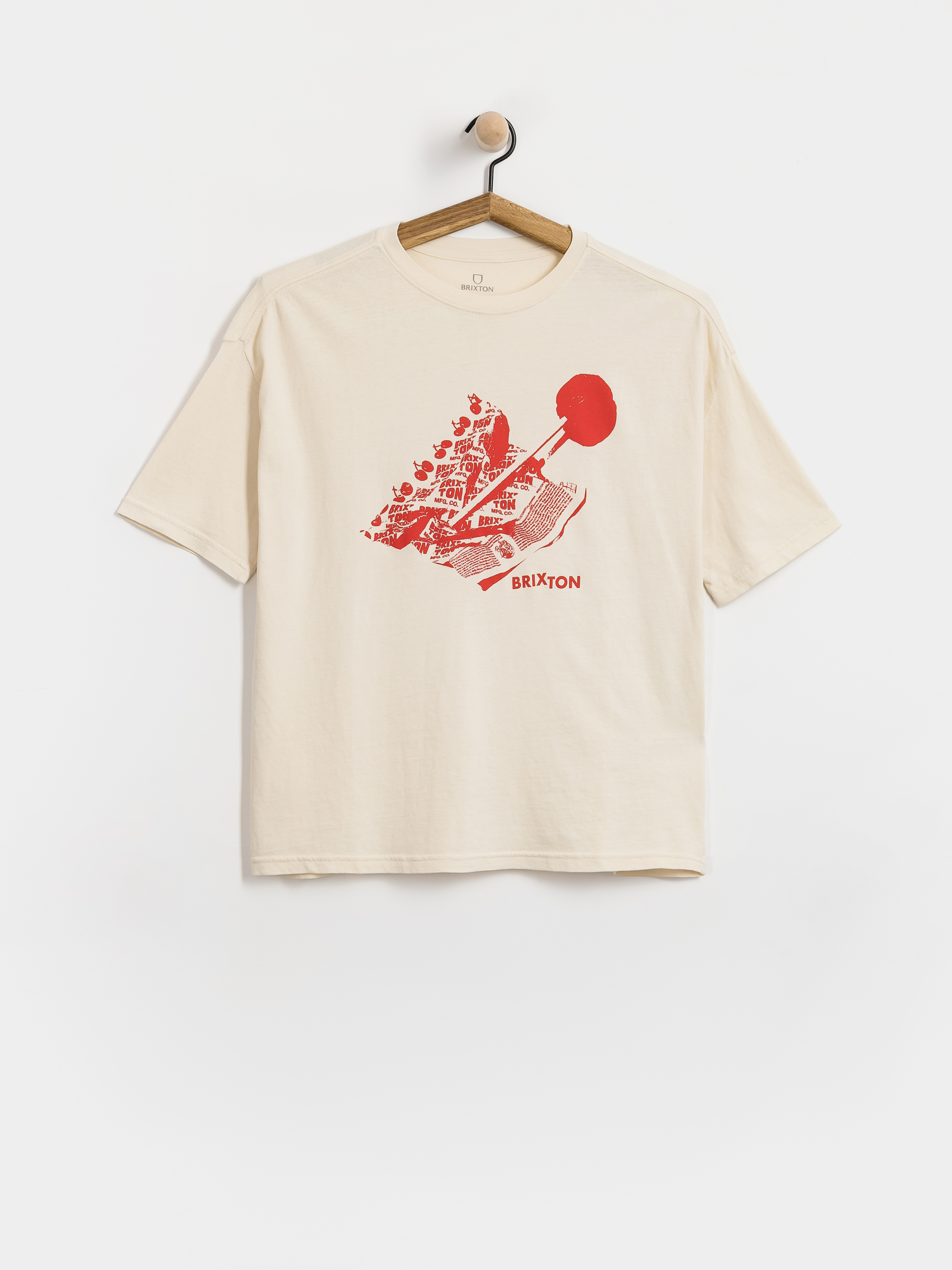 Тениска Brixton Sweet Treat Oversized Bf Wmn (whitecap)