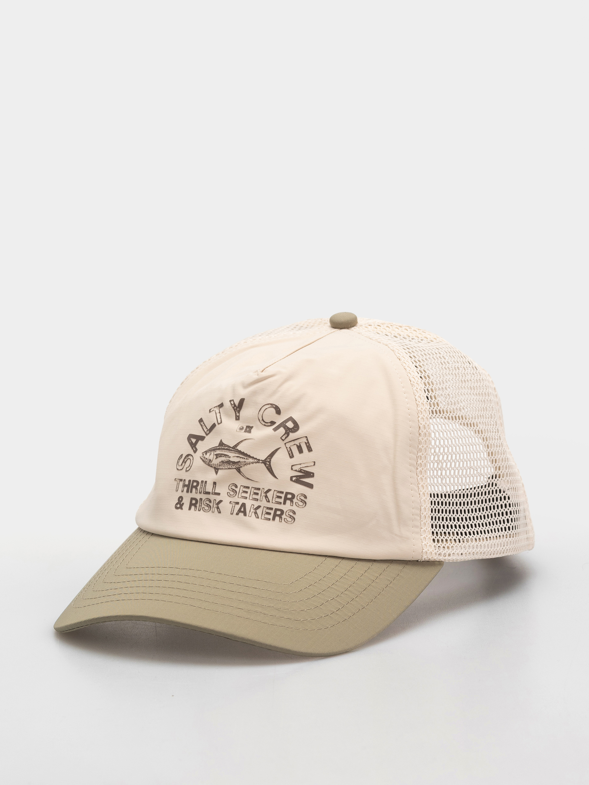 Шапка с козирка Salty Crew Stamped Trucker (off white/fern)
