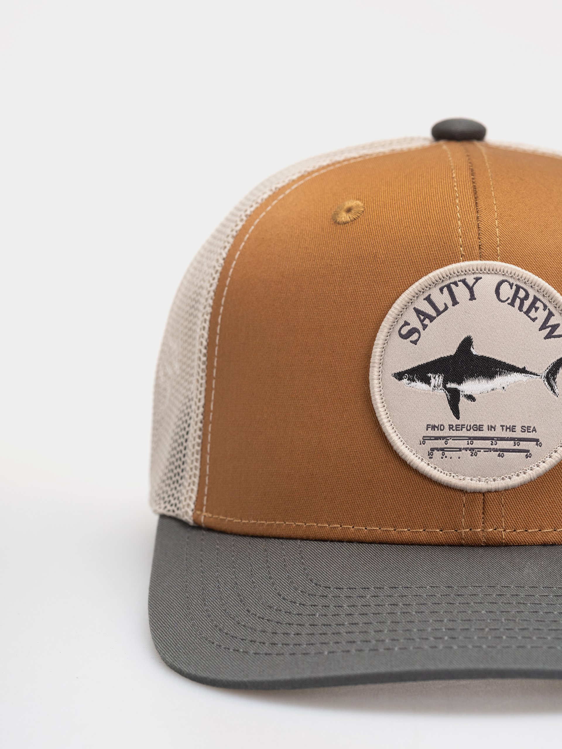 Шапка с козирка Salty Crew Bruce Trucker (brown/iron)