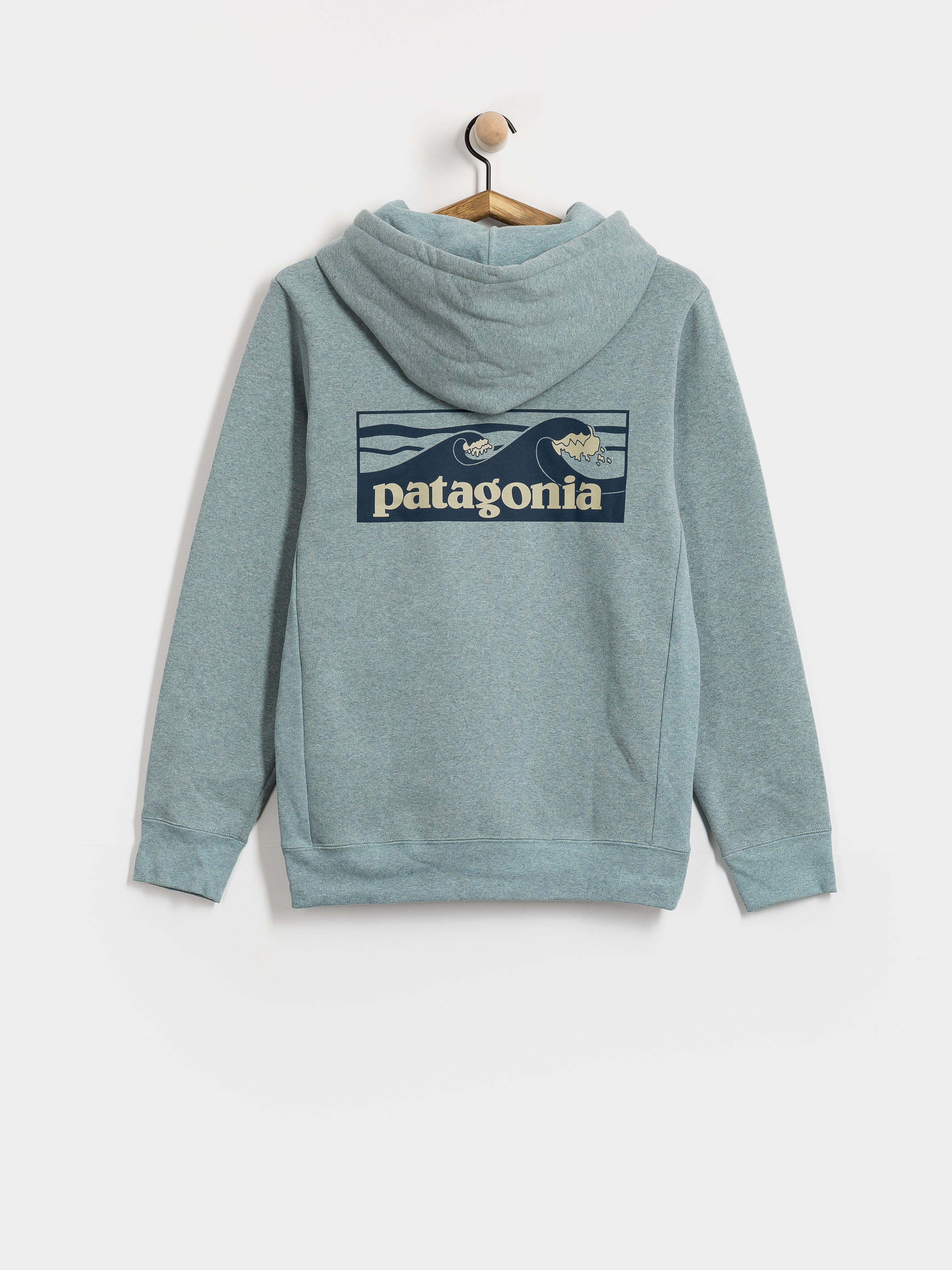 Суитшърт с качулка Patagonia Boardshort Logo Uprisal HD (blue sage)