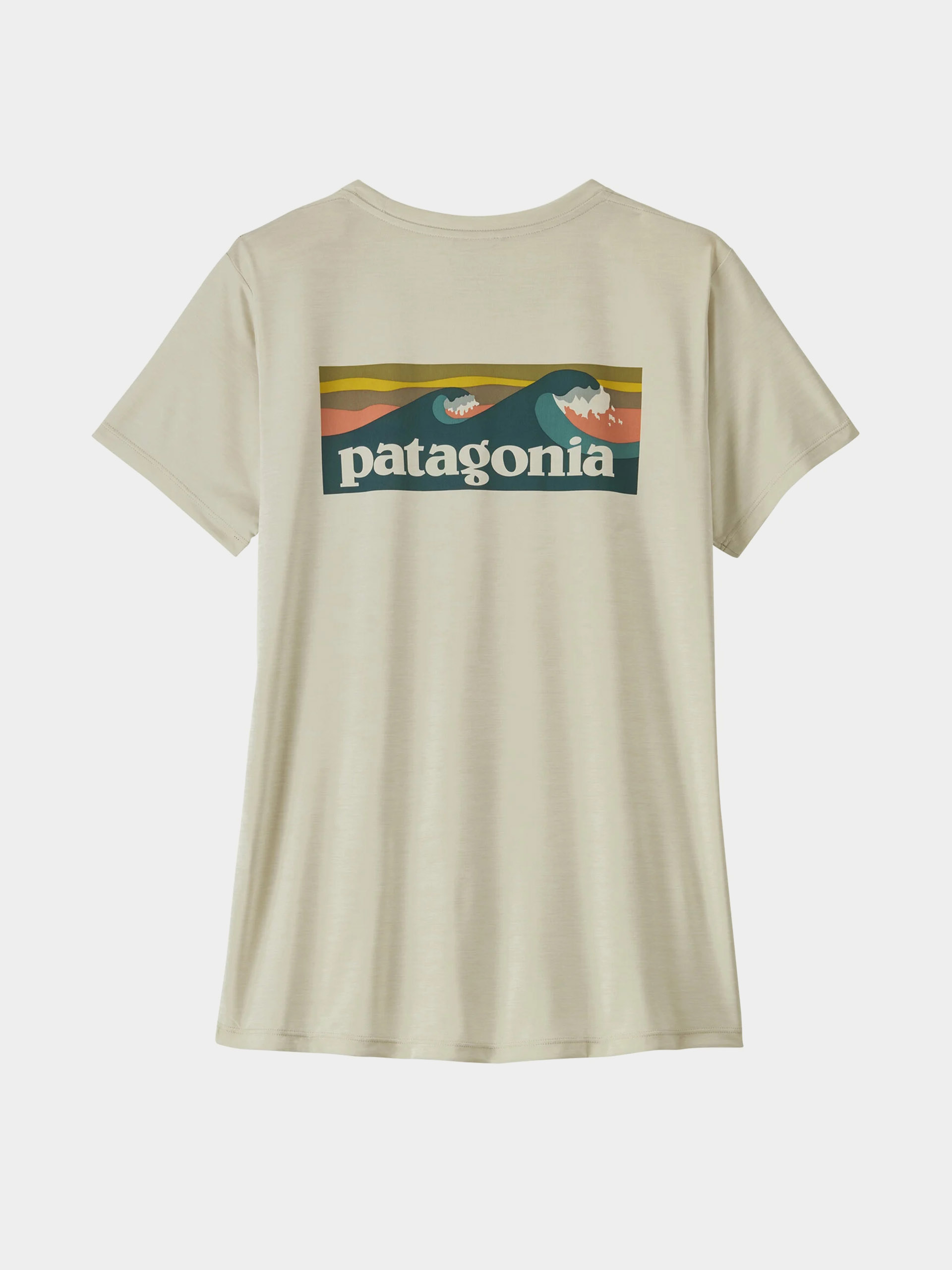 Тениска Patagonia Capilene Cool Boardshort Logo Wmn (dyno white)