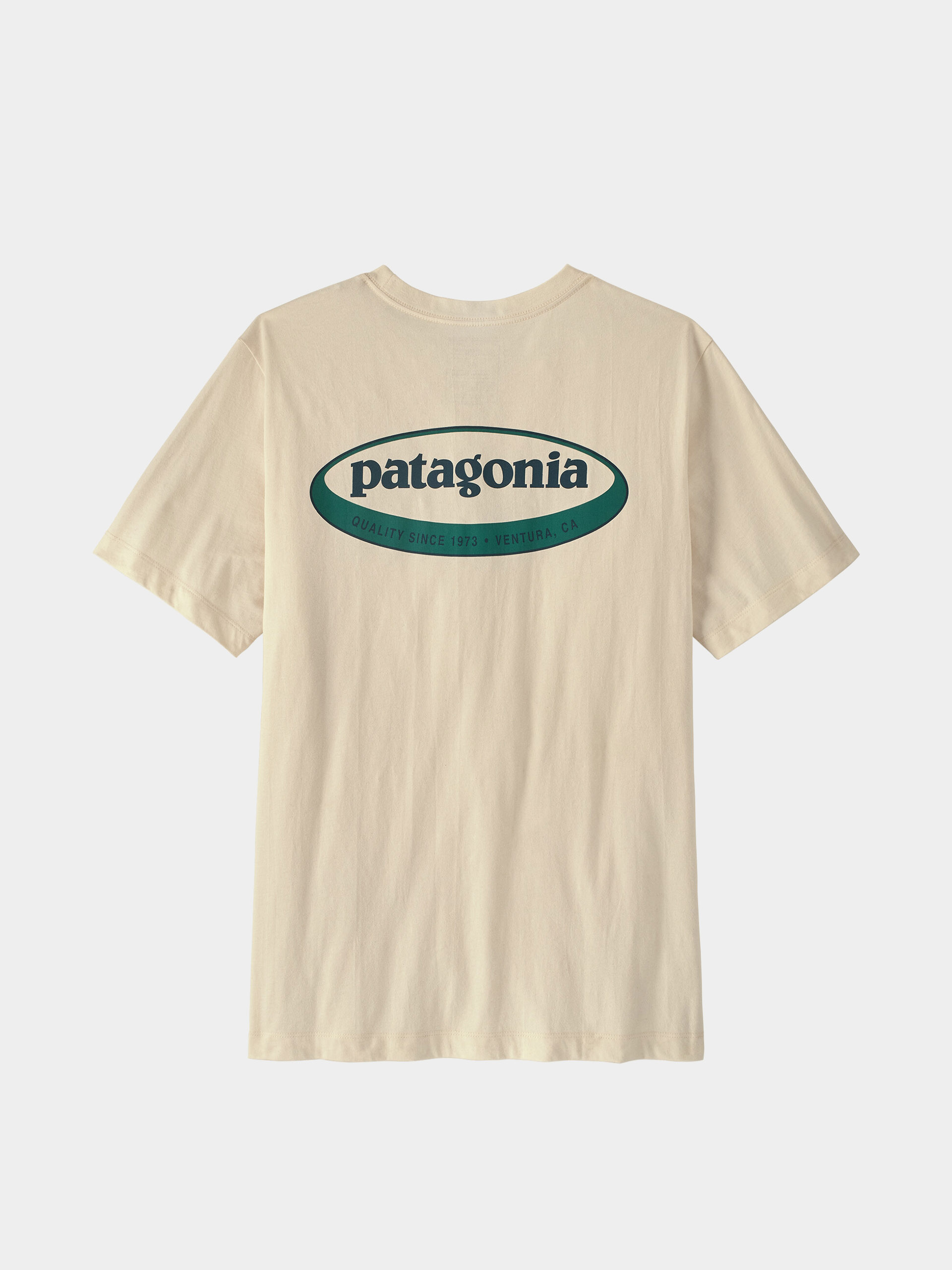 Тениска Patagonia 95 Oval Logo (undyed natural)