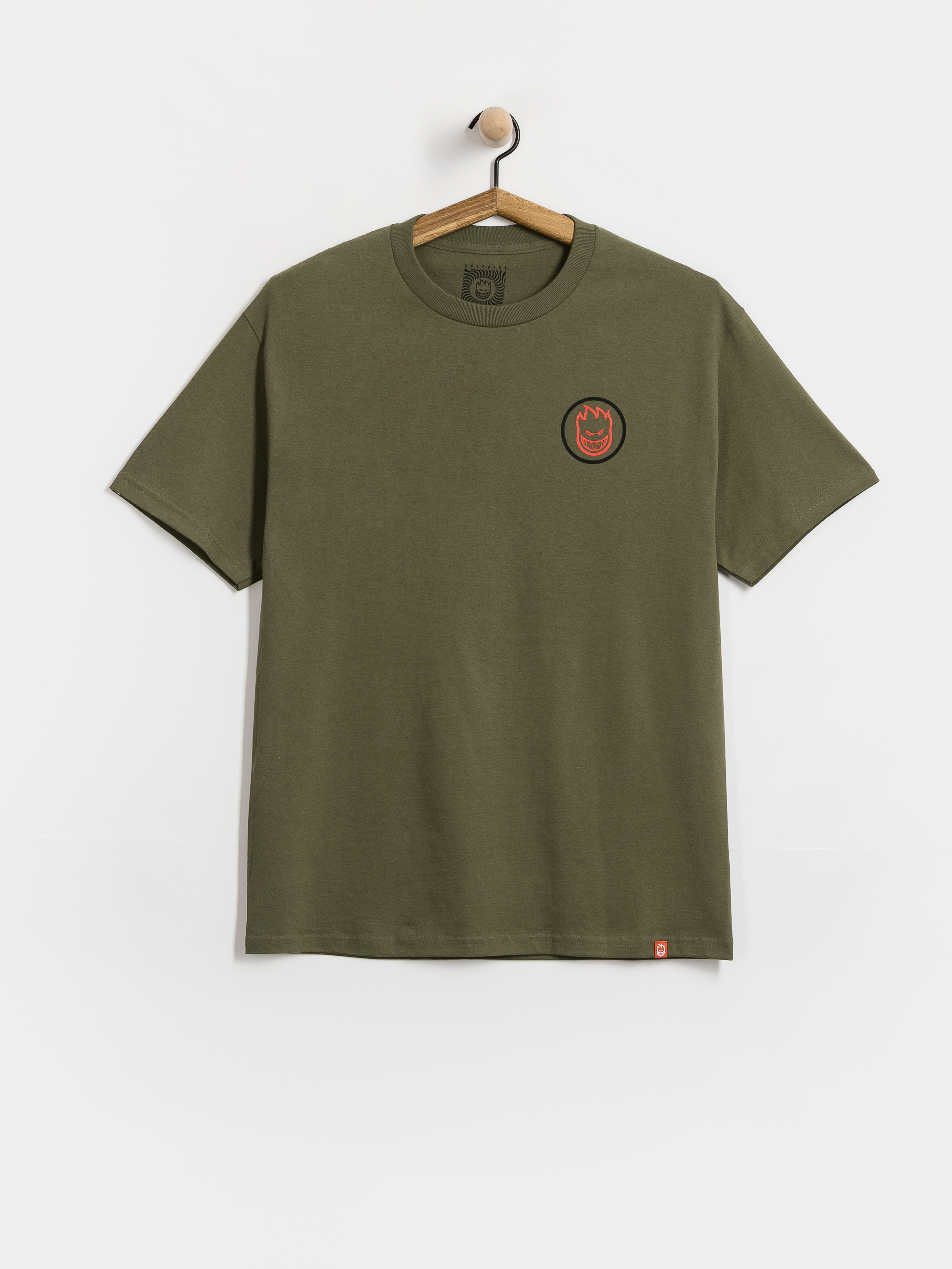 Тениска Spitfire Classic Swirl Overlay (military green w/black red prints)