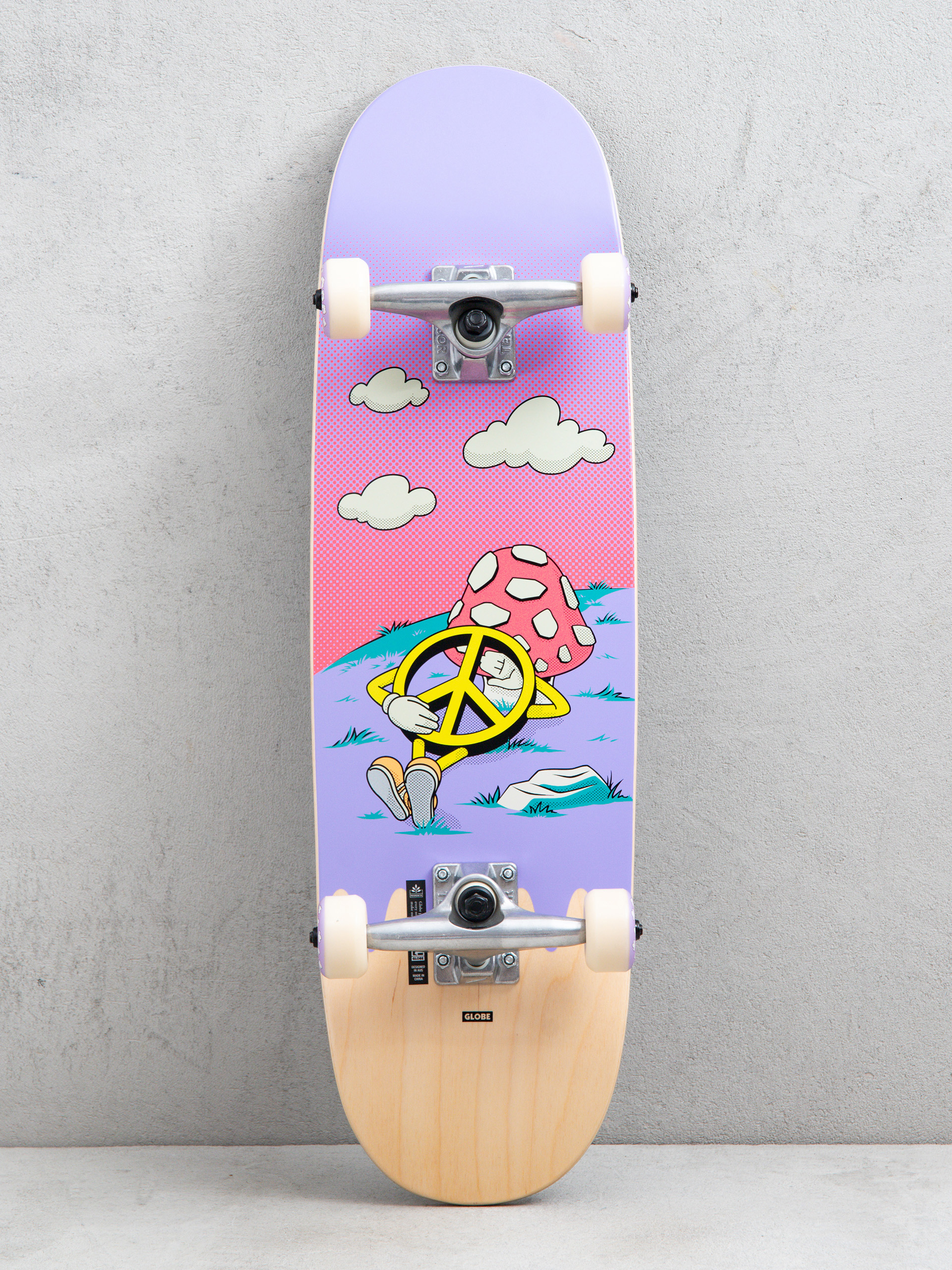 Скейтборд Globe Kids Wide Mid (peace man)