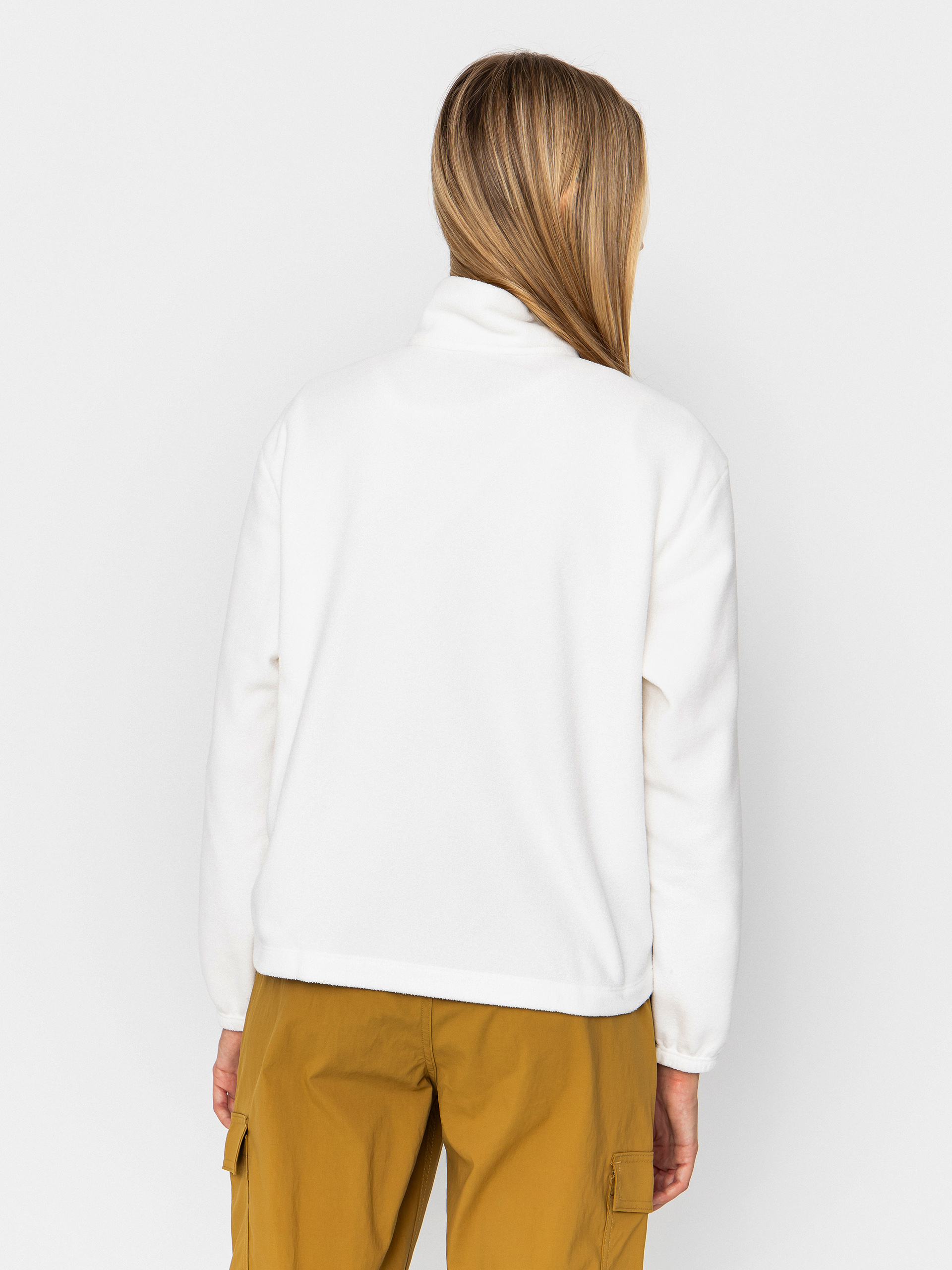 Дамски Поларени суитшърт Patagonia Micro D 1/2 Zip (birch white)