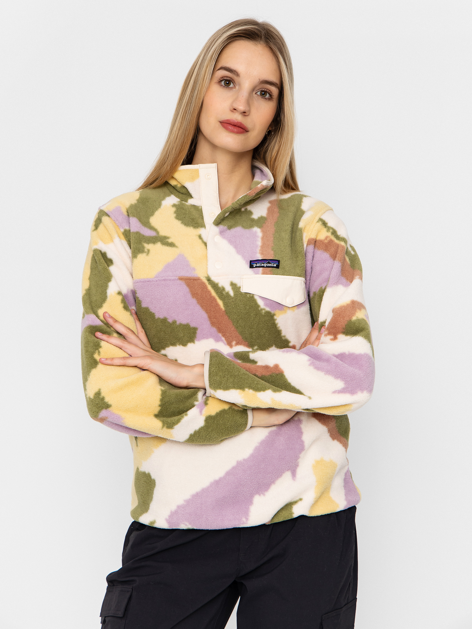 Поларени суитшърт Patagonia Lightweight Synchilla Snap T Wmn