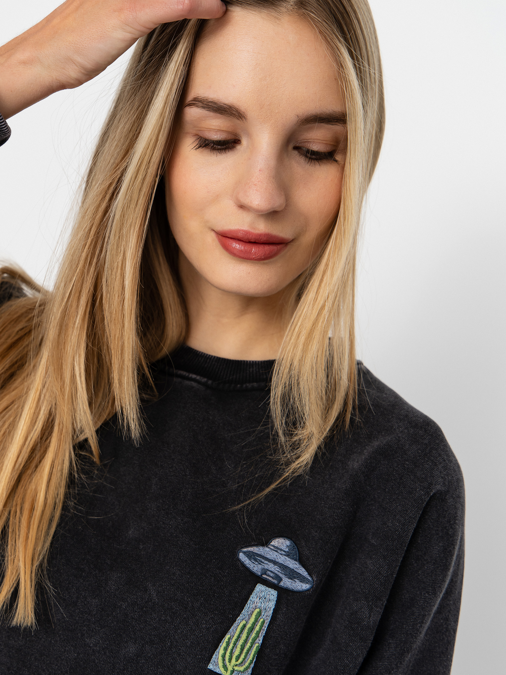 Суитшърт Volcom Fa Mickey Mason Crew Wmn (vintage black)