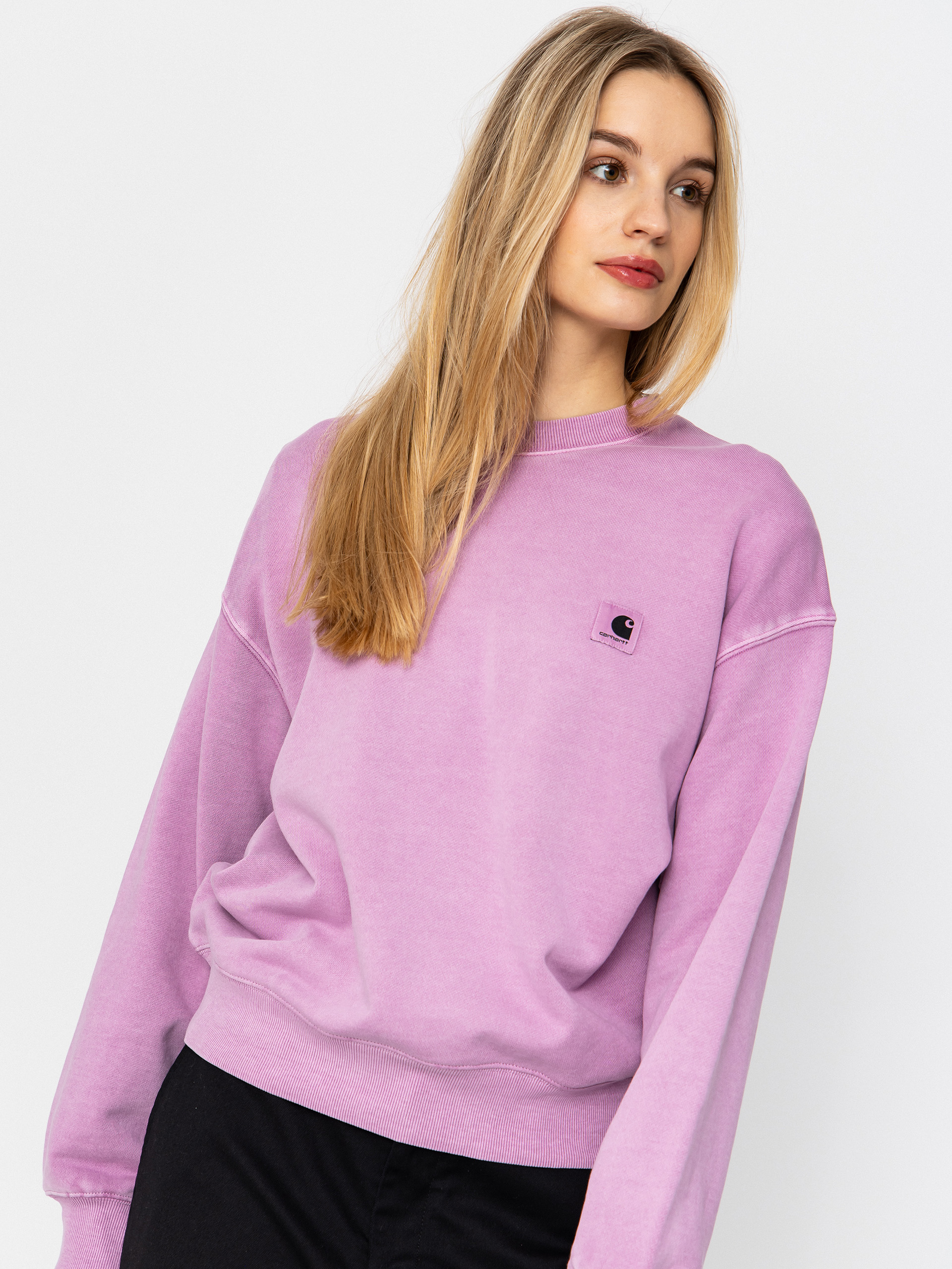 Суитшърт Carhartt WIP Nelson Wmn (gentle purple)