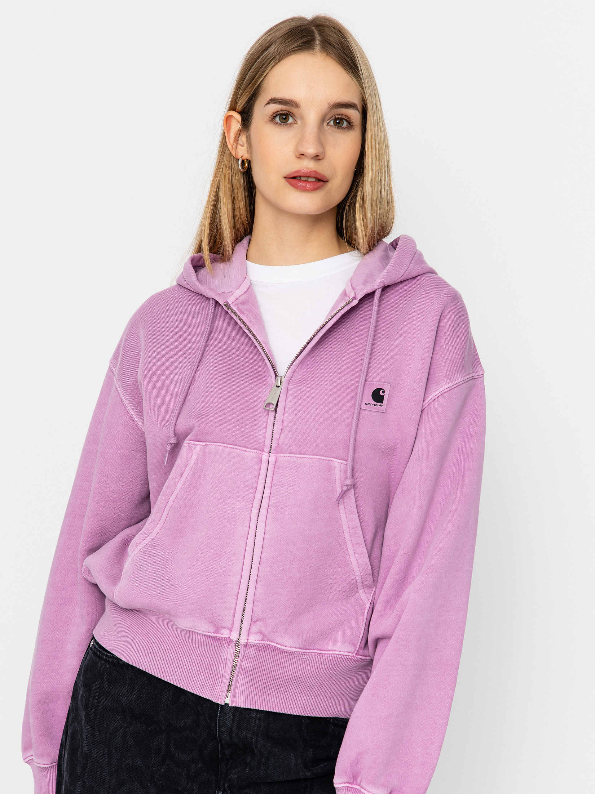 Суитшърт с качулка Carhartt WIP Nelson ZHD Wmn (gentle purple)