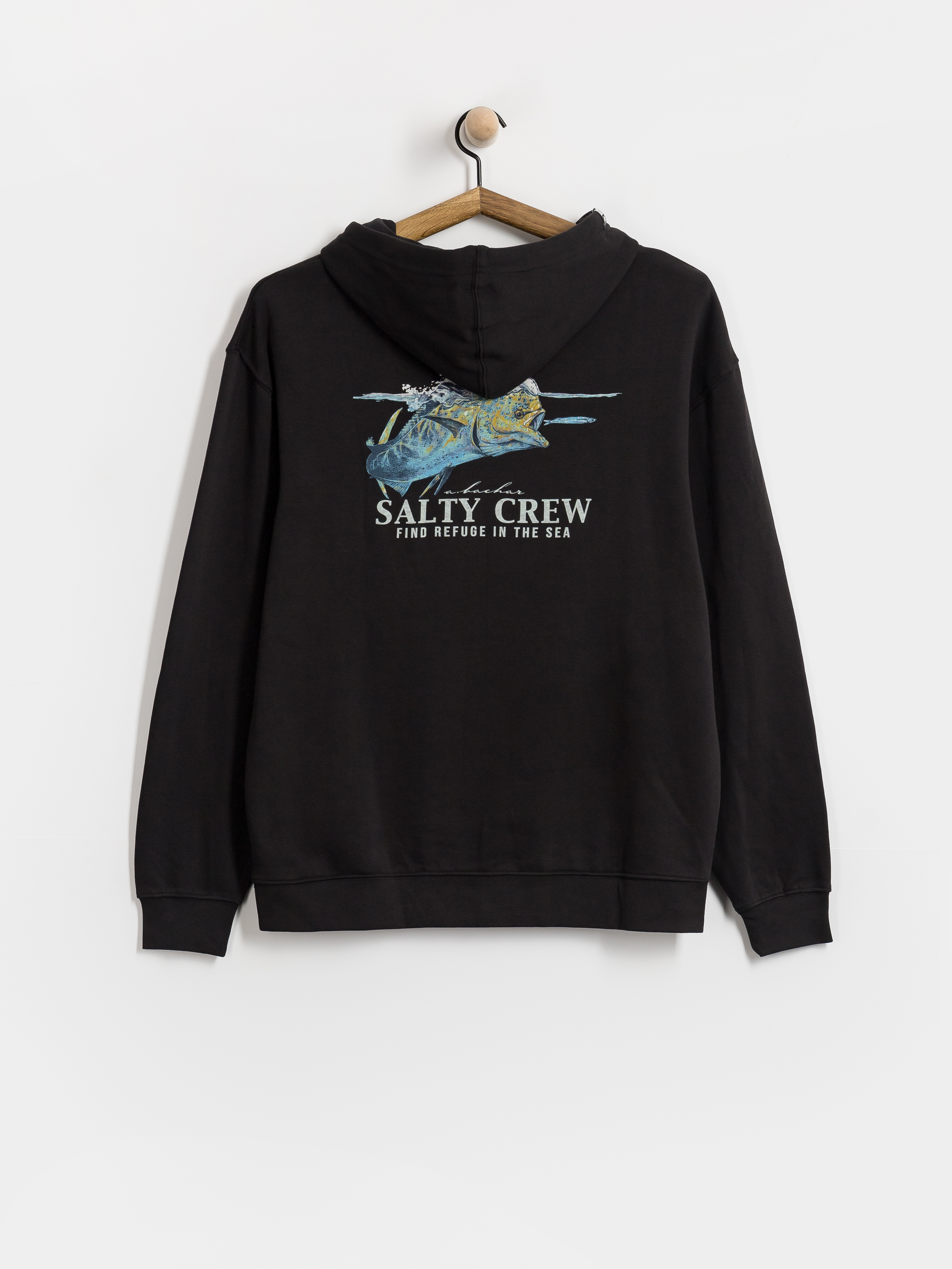 Суитшърт с качулка Salty Crew Mahi Surface HD (black)