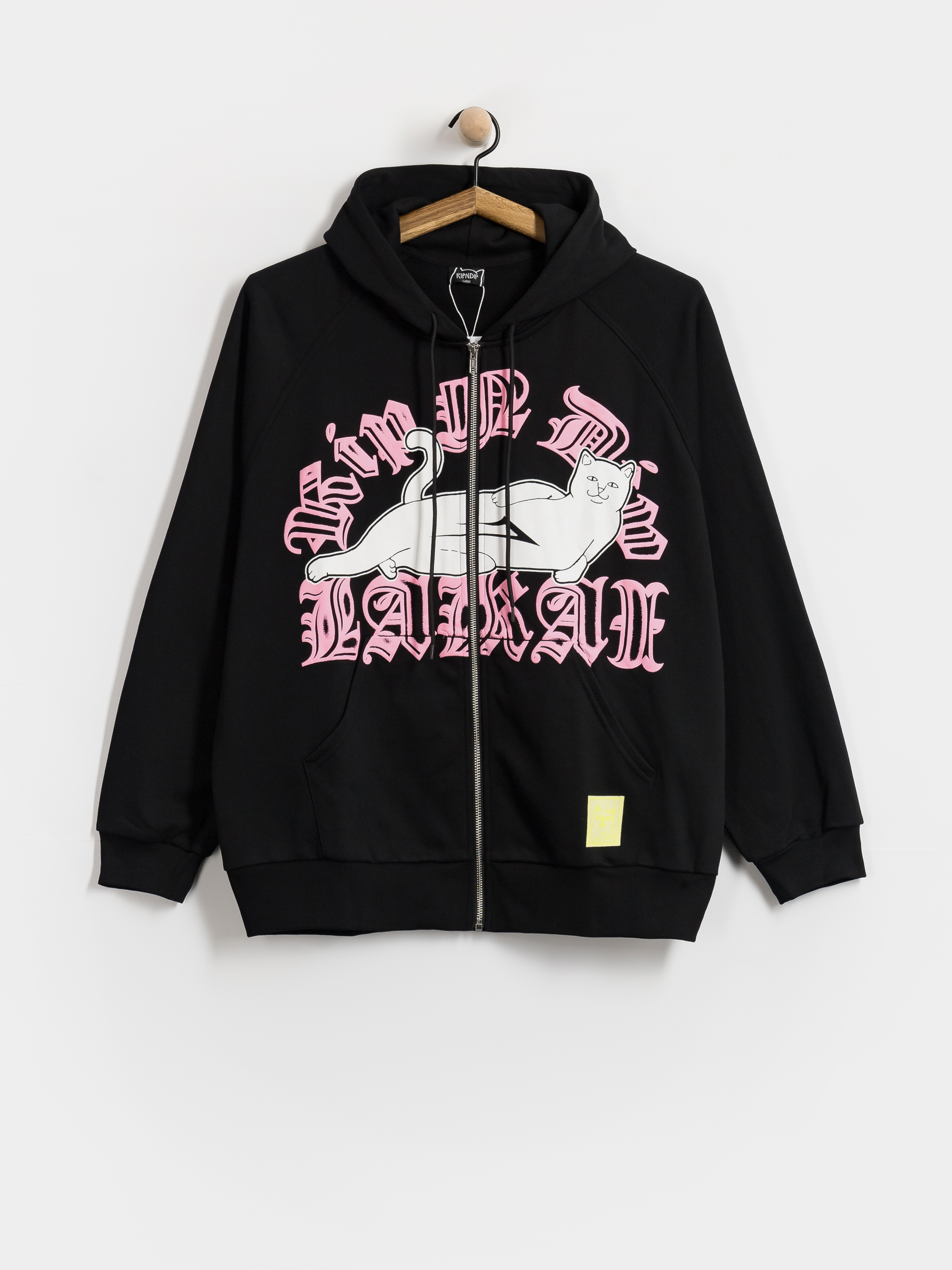 Суитшърт с качулка Lakai X Rip'N'Dip Black Flame ZHD (black)