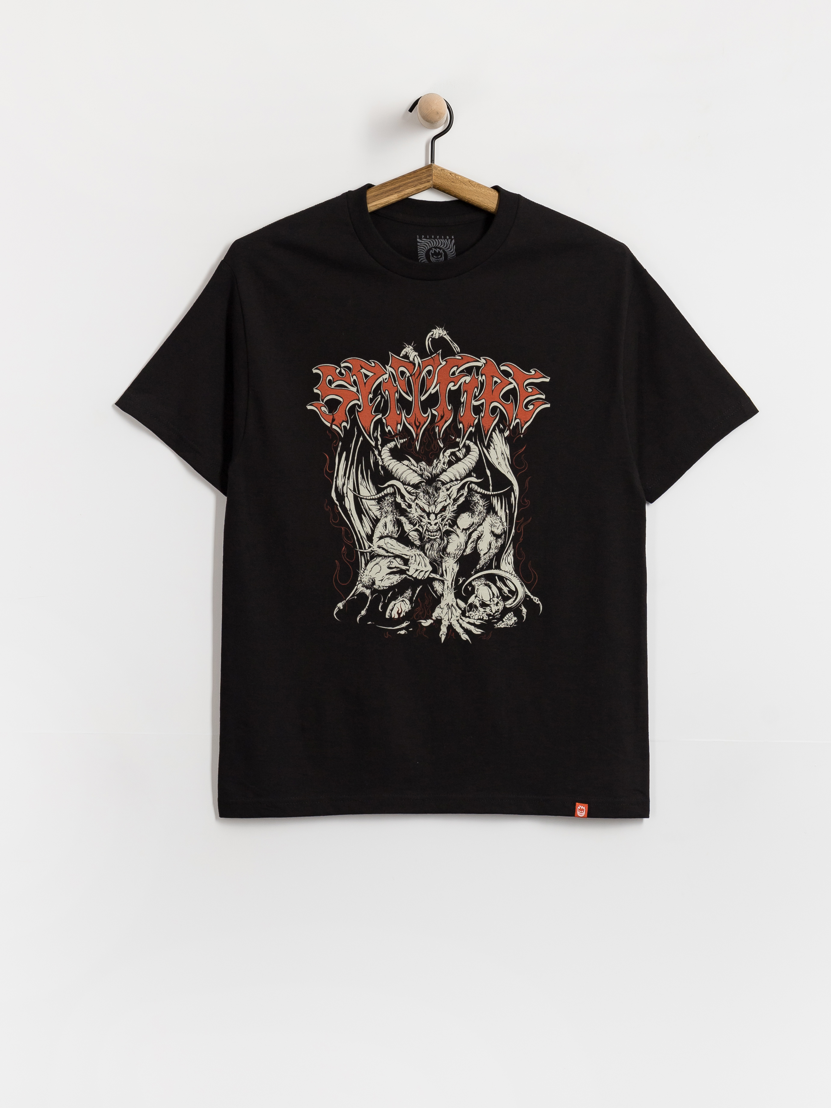 Тениска Spitfire Demon (black w/multi color discharge print)