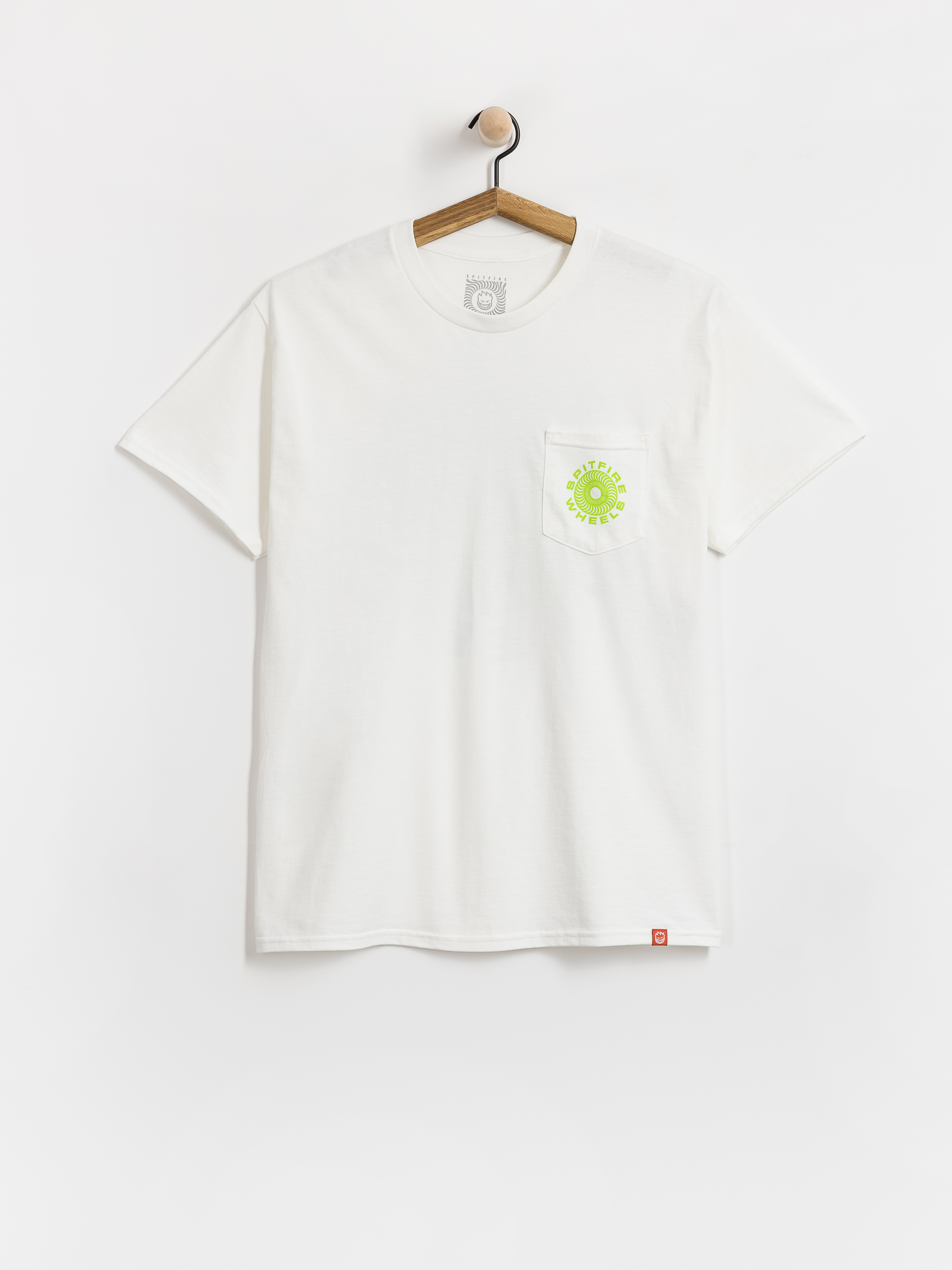 Тениска Spitfire Classic 87 Swirl Fill (white w/green black prints)