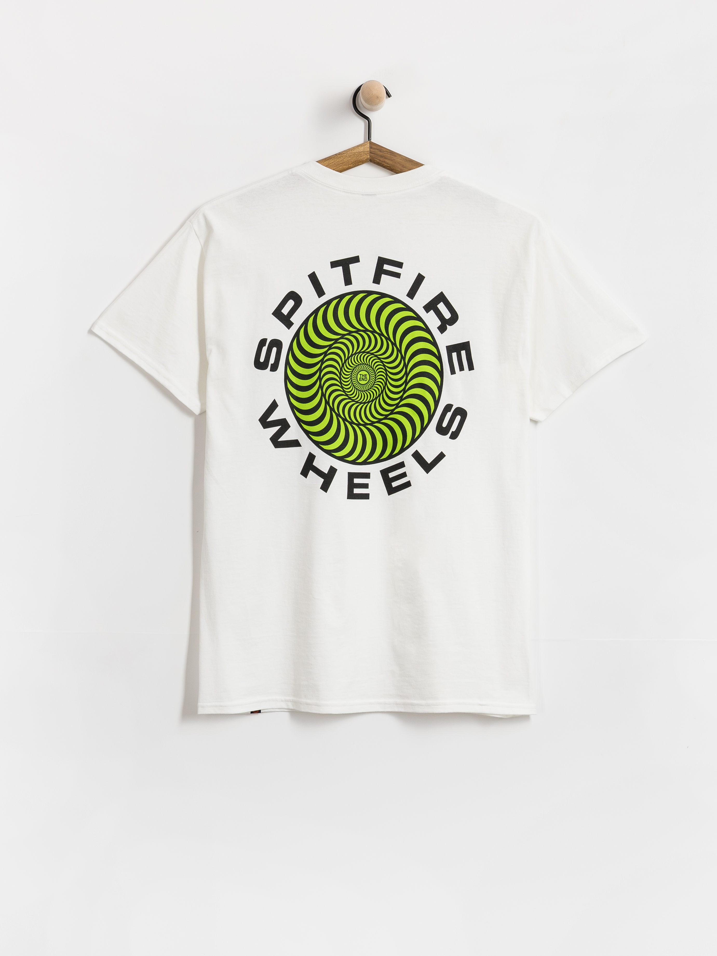 Тениска Spitfire Classic 87 Swirl Fill (white w/green black prints)