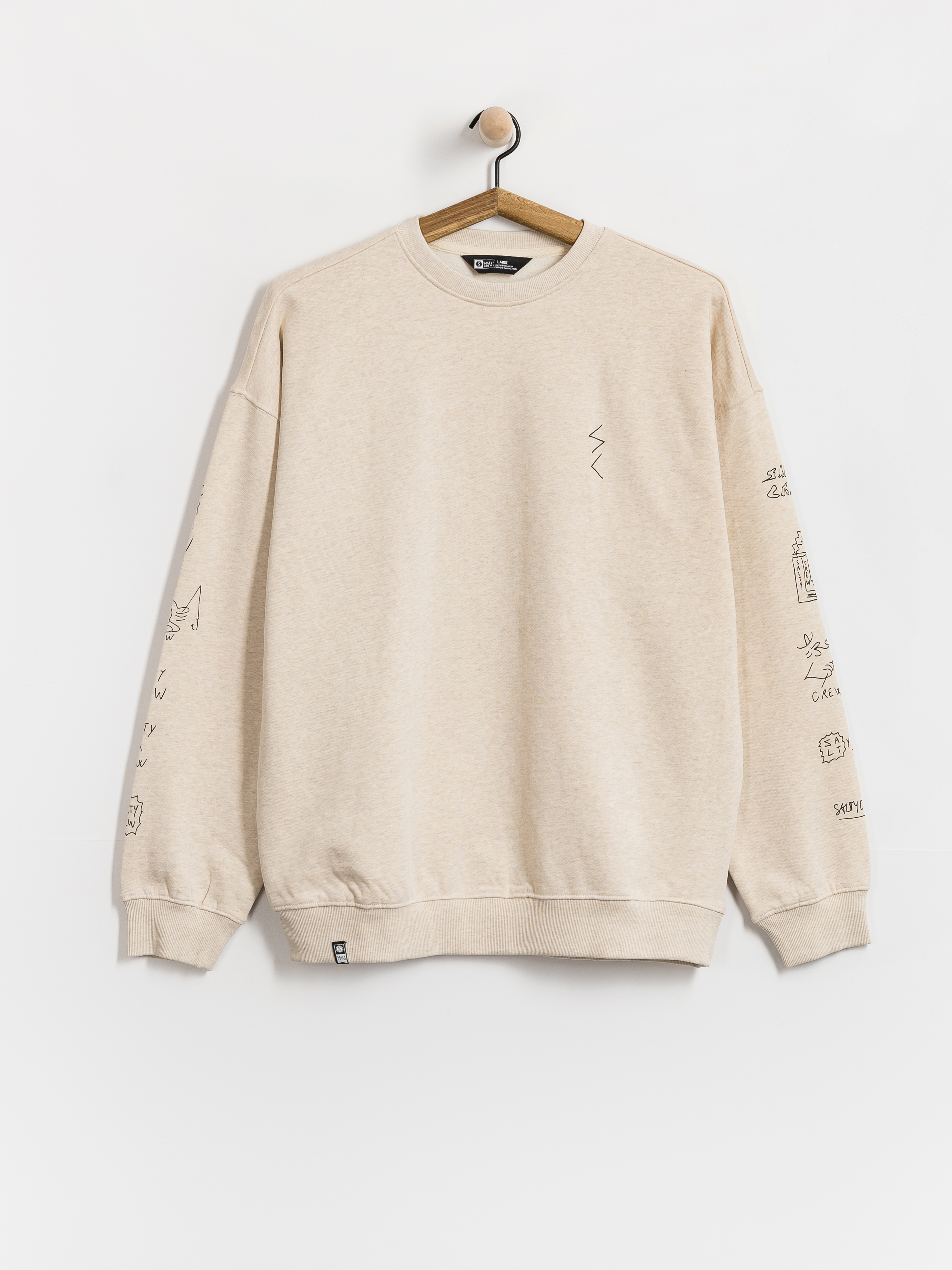 u0421u0443u0438u0442u0448u044au0440u0442 Salty Crew Reel Lb Crewneck (oatmeal heather)