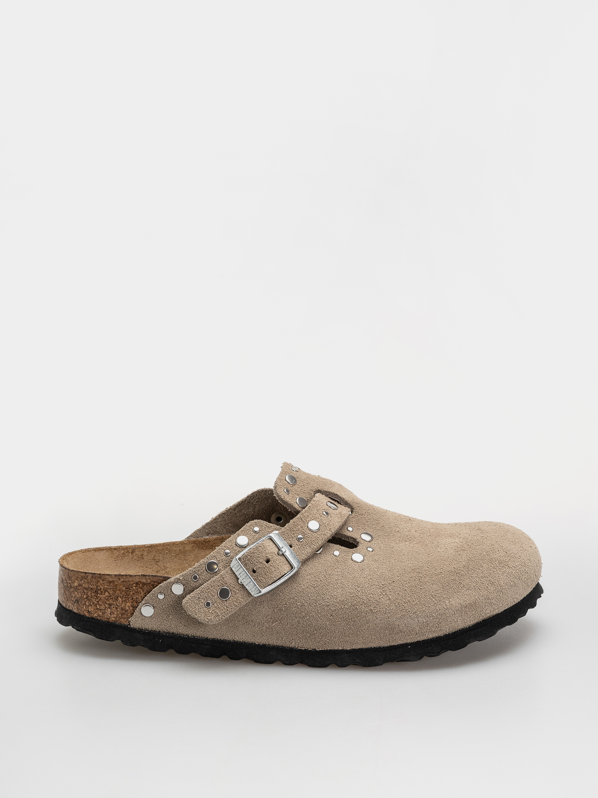 Чехли Birkenstock Boston Rivets Suede Leather Narrow Wmn (taupe)