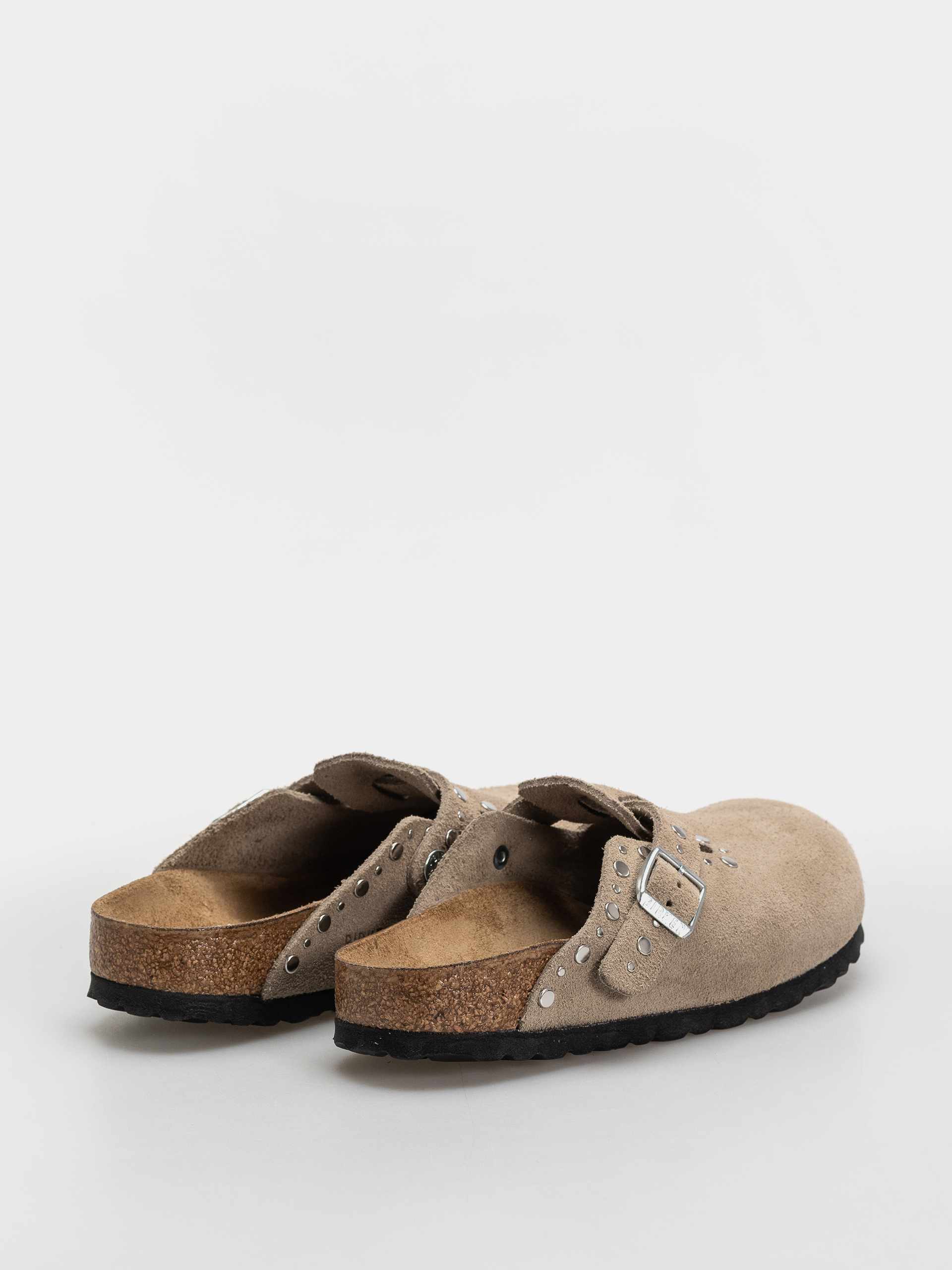 Чехли Birkenstock Boston Rivets Suede Leather Narrow Wmn (taupe)