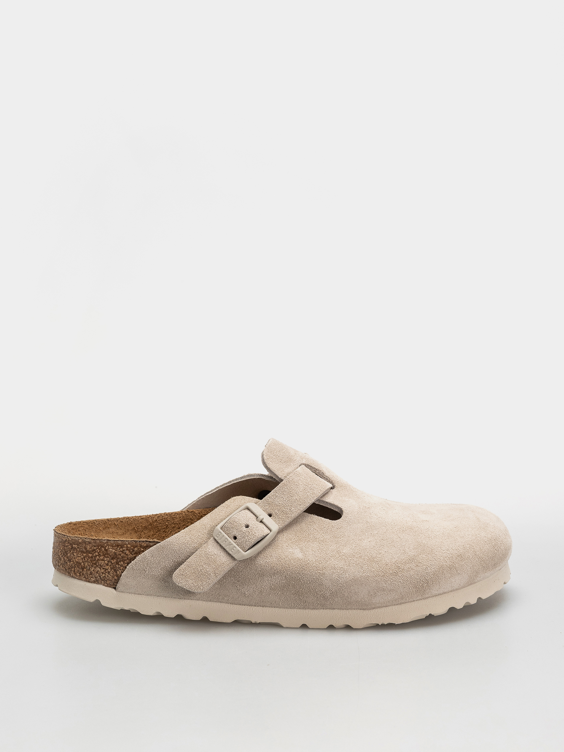 u0427u0435u0445u043bu0438 Birkenstock Boston Suede Leather Narrow (oyster)