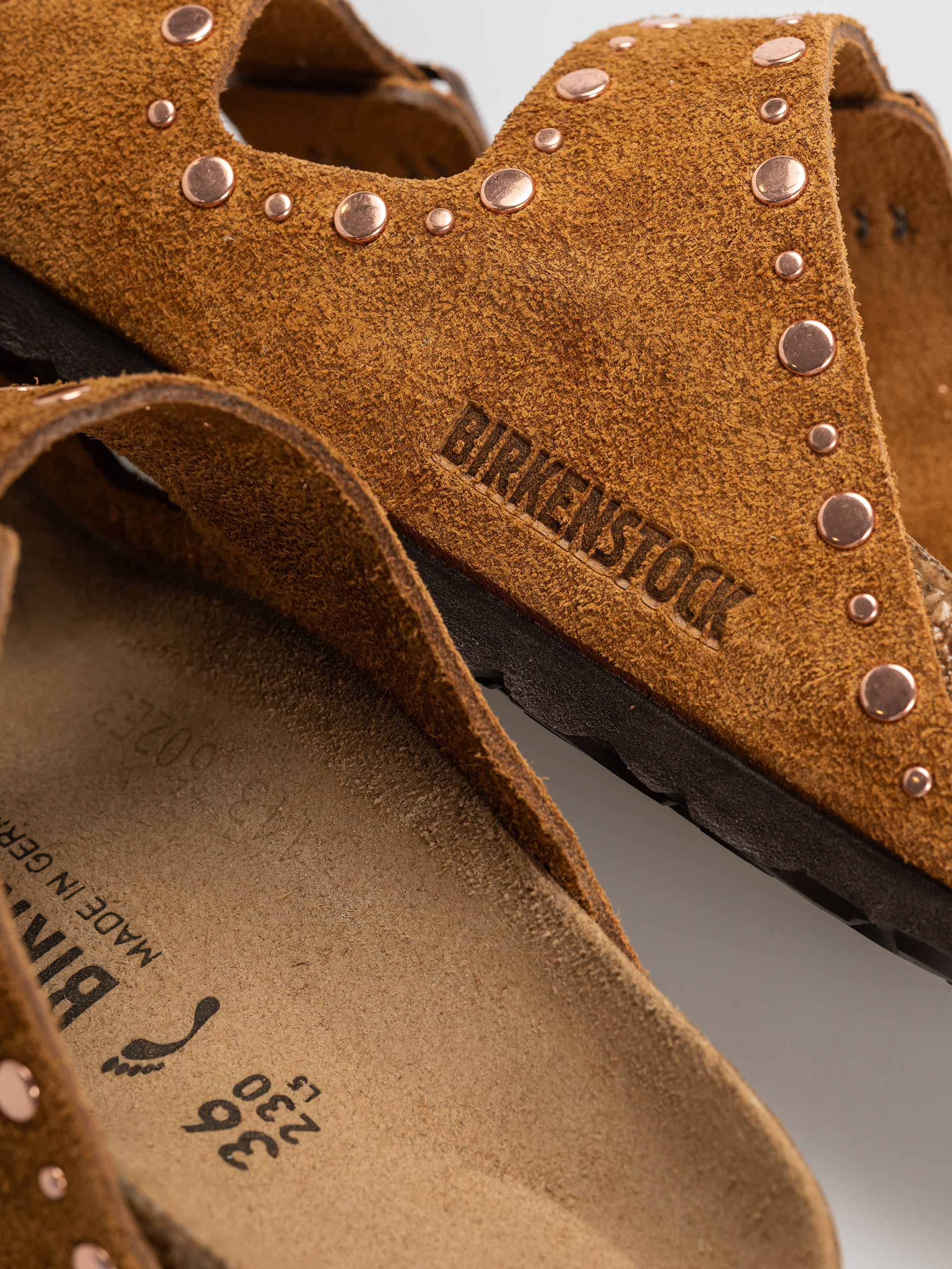 Чехли Birkenstock Arizona Rivets Suede Leather Narrow Wmn (mink)
