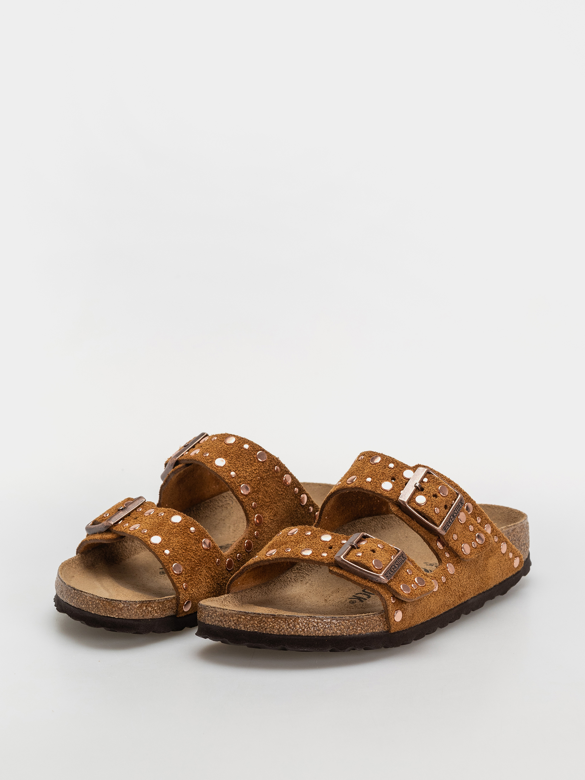 Чехли Birkenstock Arizona Rivets Suede Leather Narrow Wmn (mink)