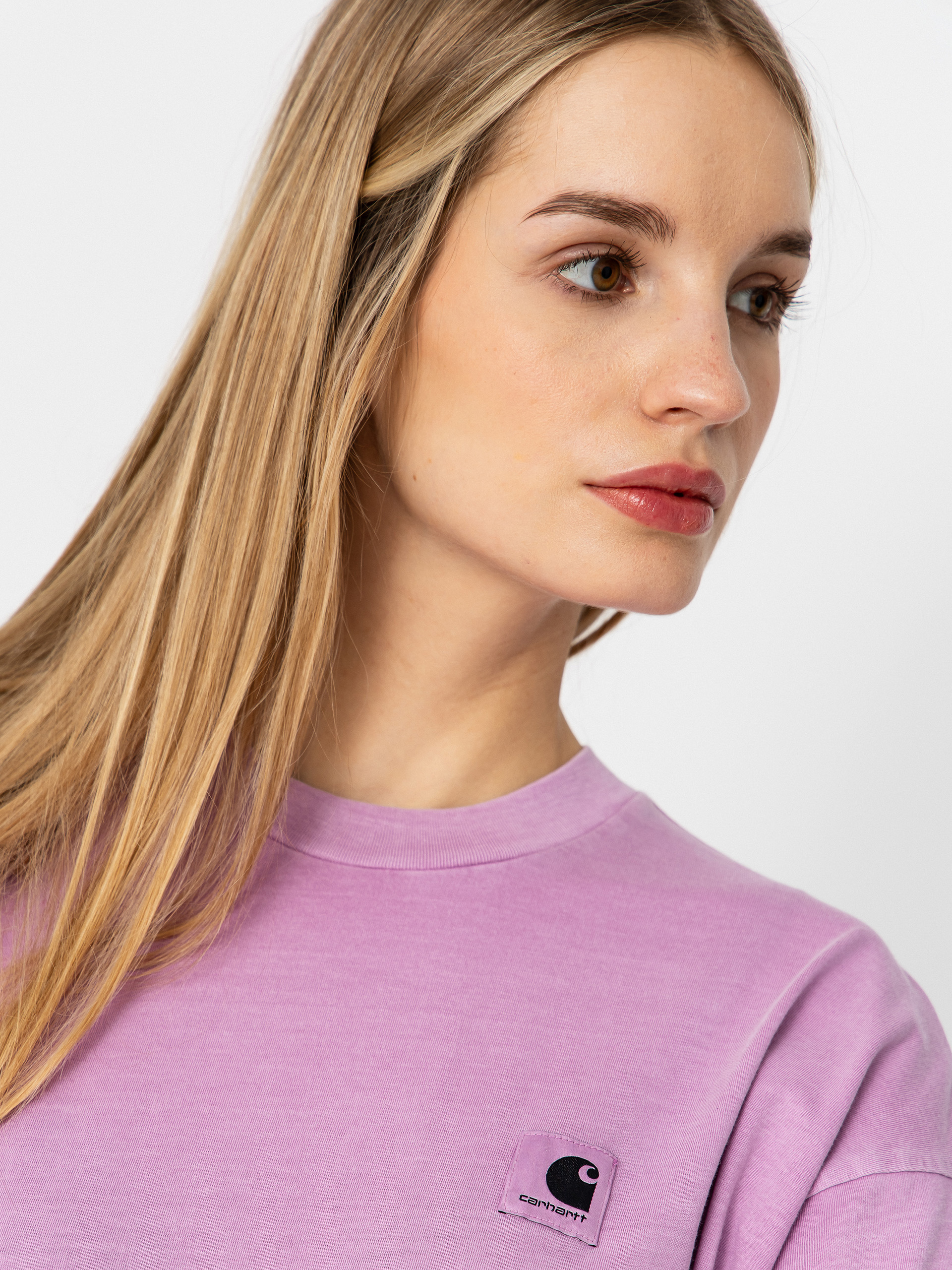 Тениска Carhartt WIP Nelson Wmn (gentle purple)