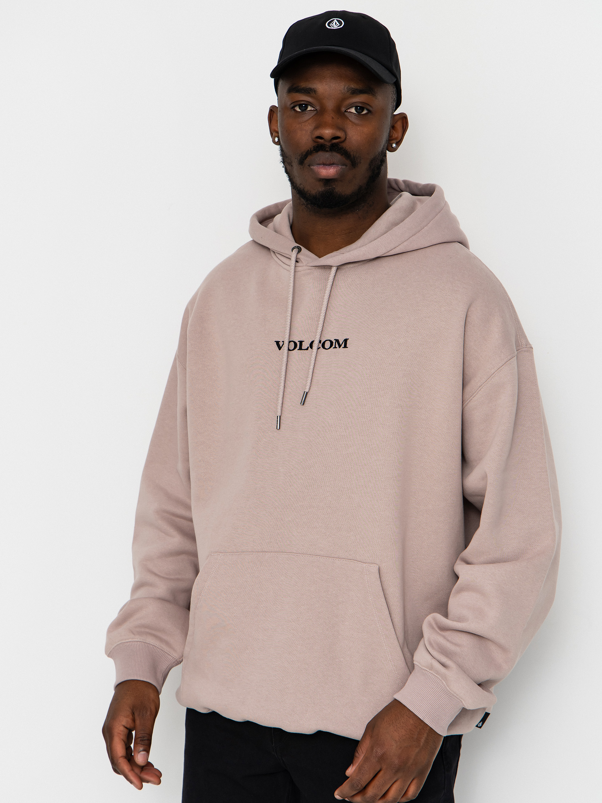 Суитшърт с качулка Volcom Volcom Stone HD (bark brown)