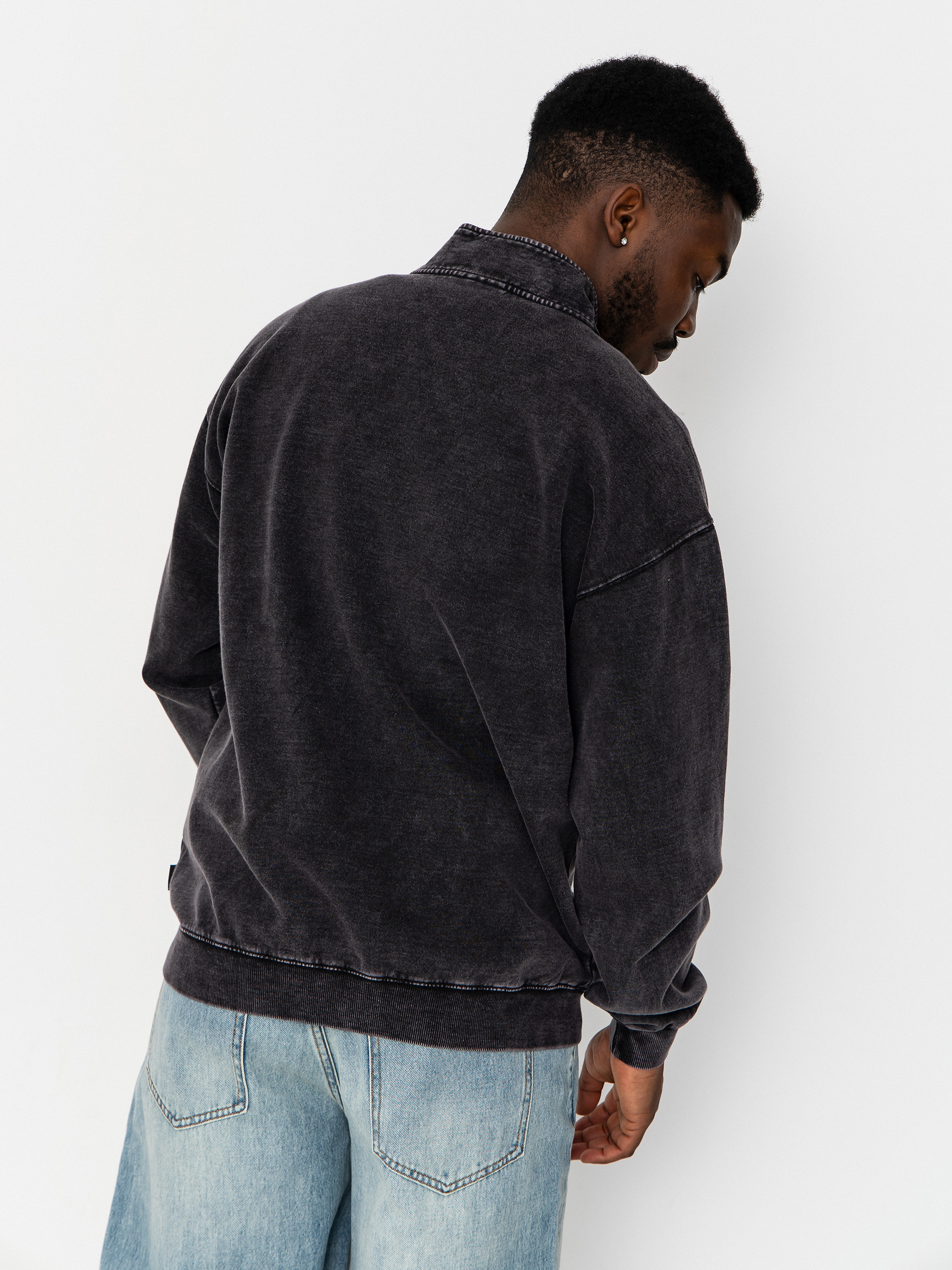 Суитшърт Volcom Single Stone Quarter ZIP (light acid black)
