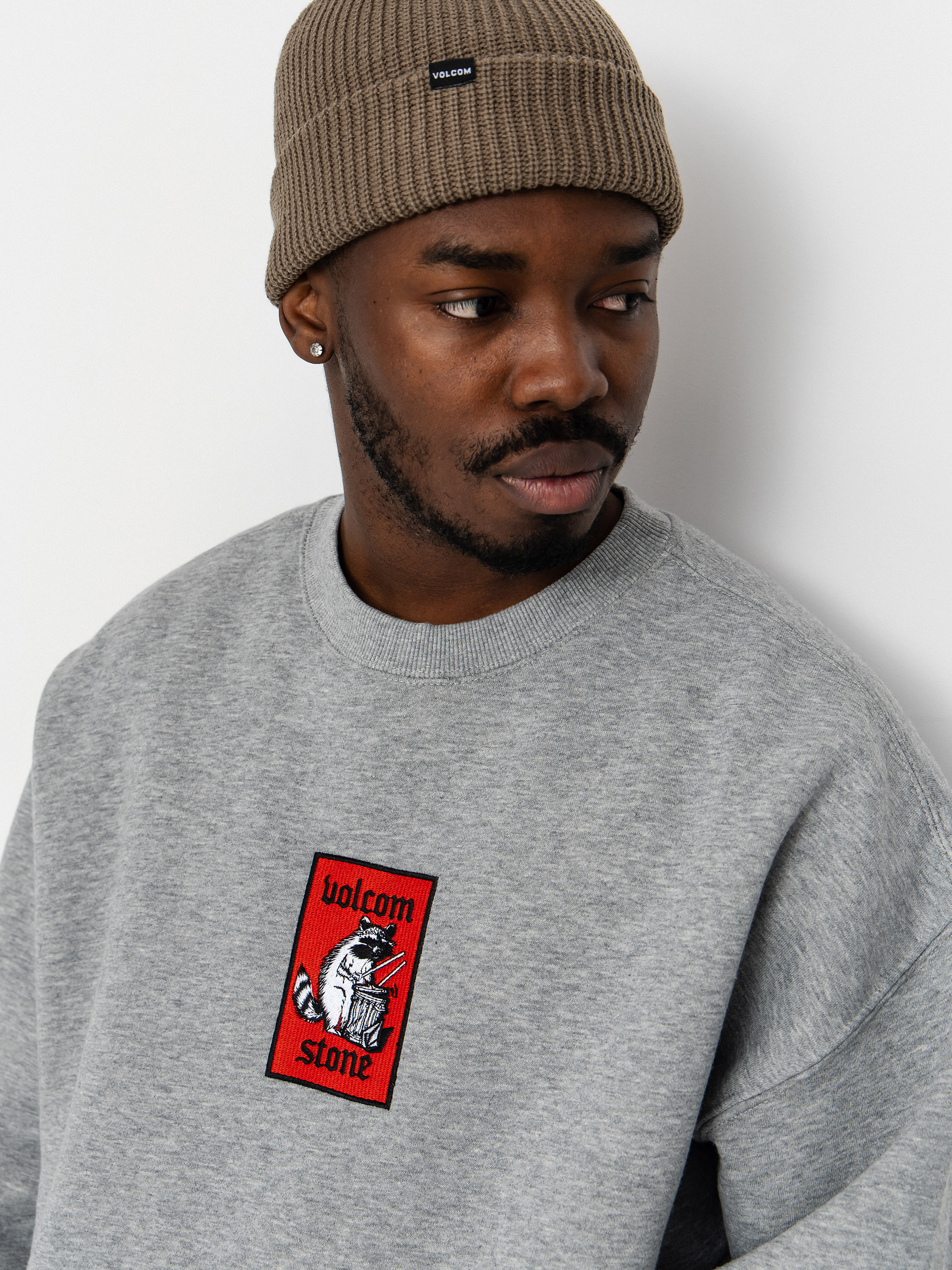Суитшърт Volcom Rockout Crew (heather grey)