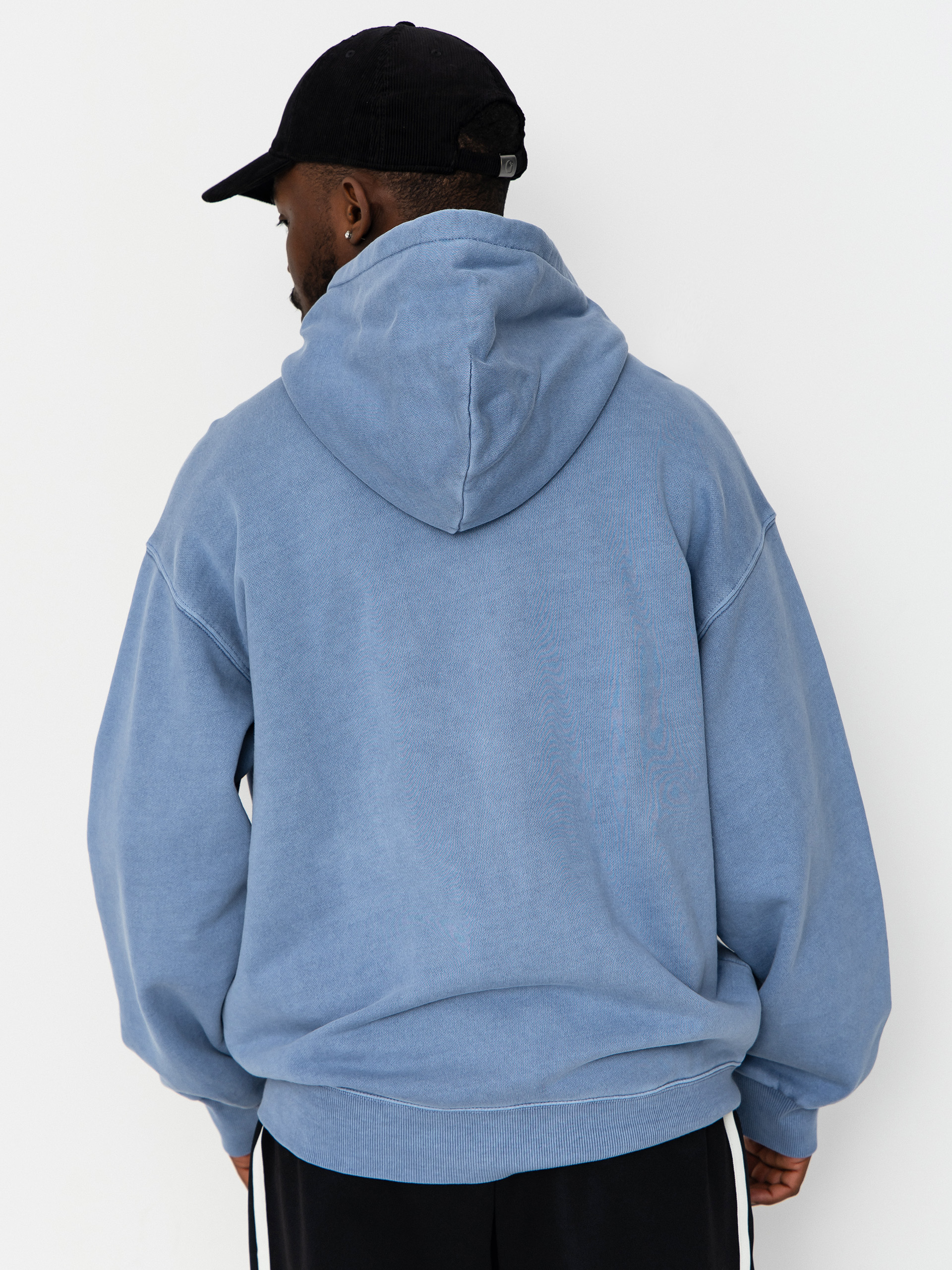 Суитшърт с качулка Carhartt WIP Nelson ZHD (gentle blue)