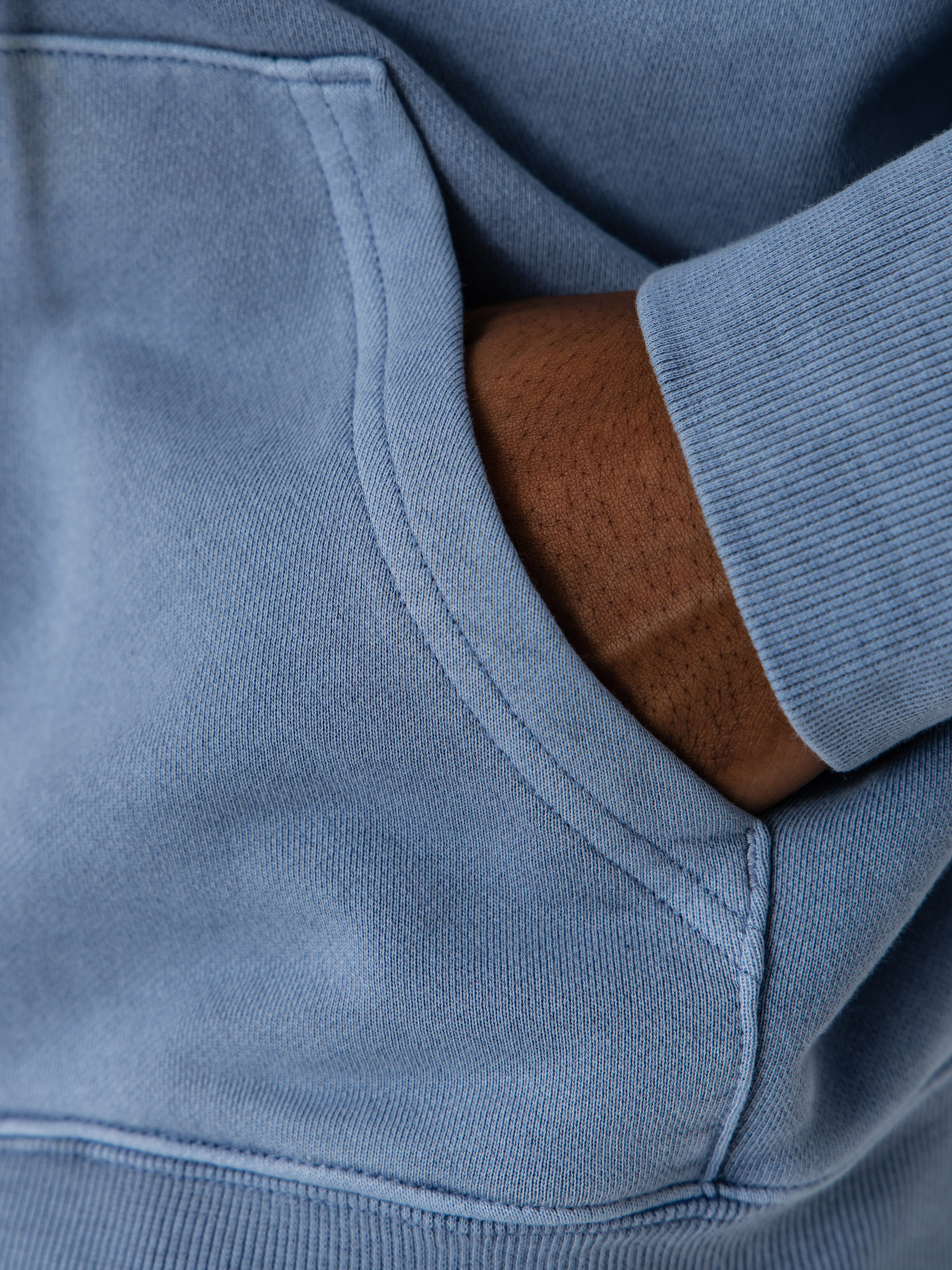 Суитшърт с качулка Carhartt WIP Nelson ZHD (gentle blue)