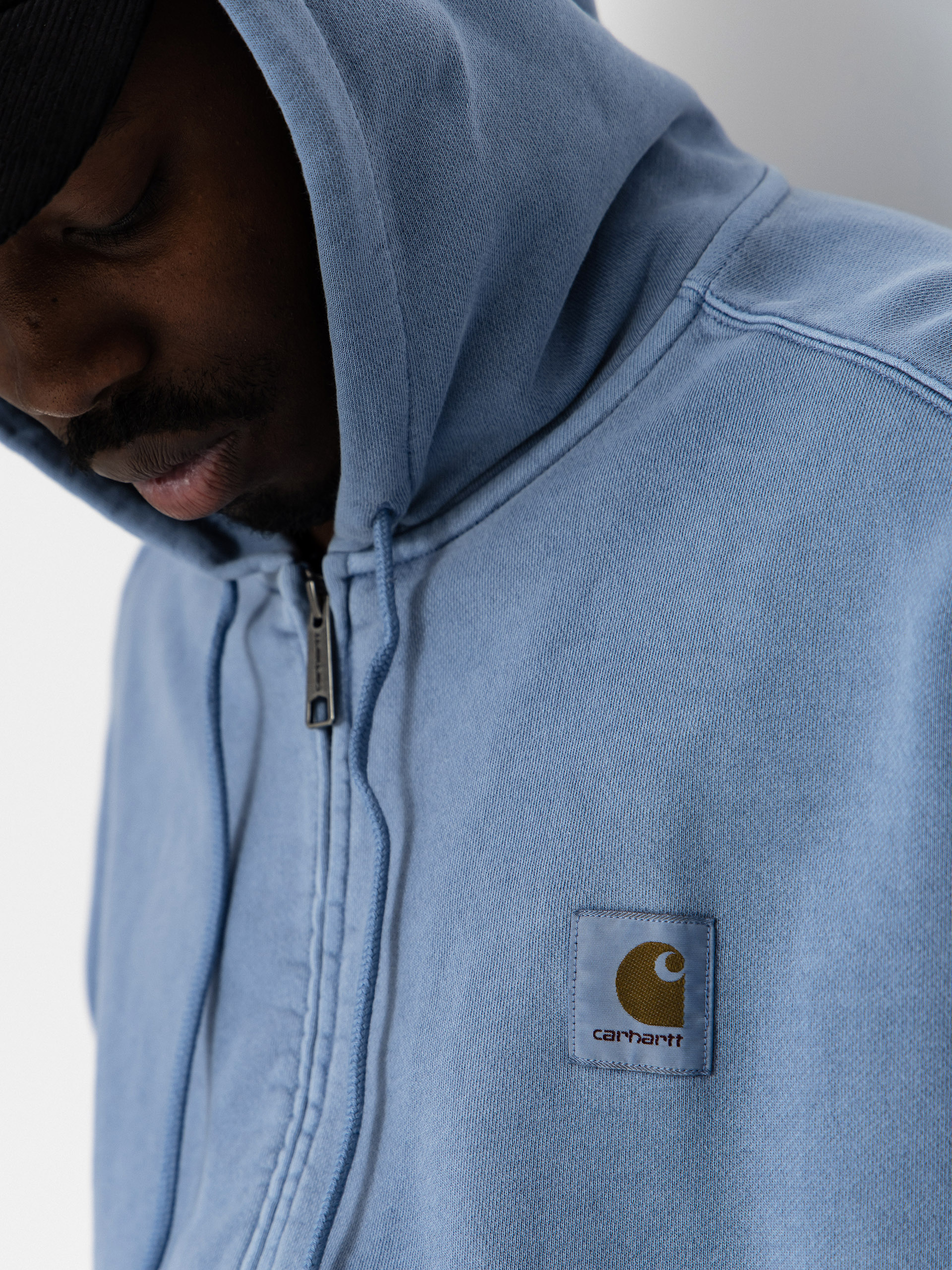 Суитшърт с качулка Carhartt WIP Nelson ZHD (gentle blue)