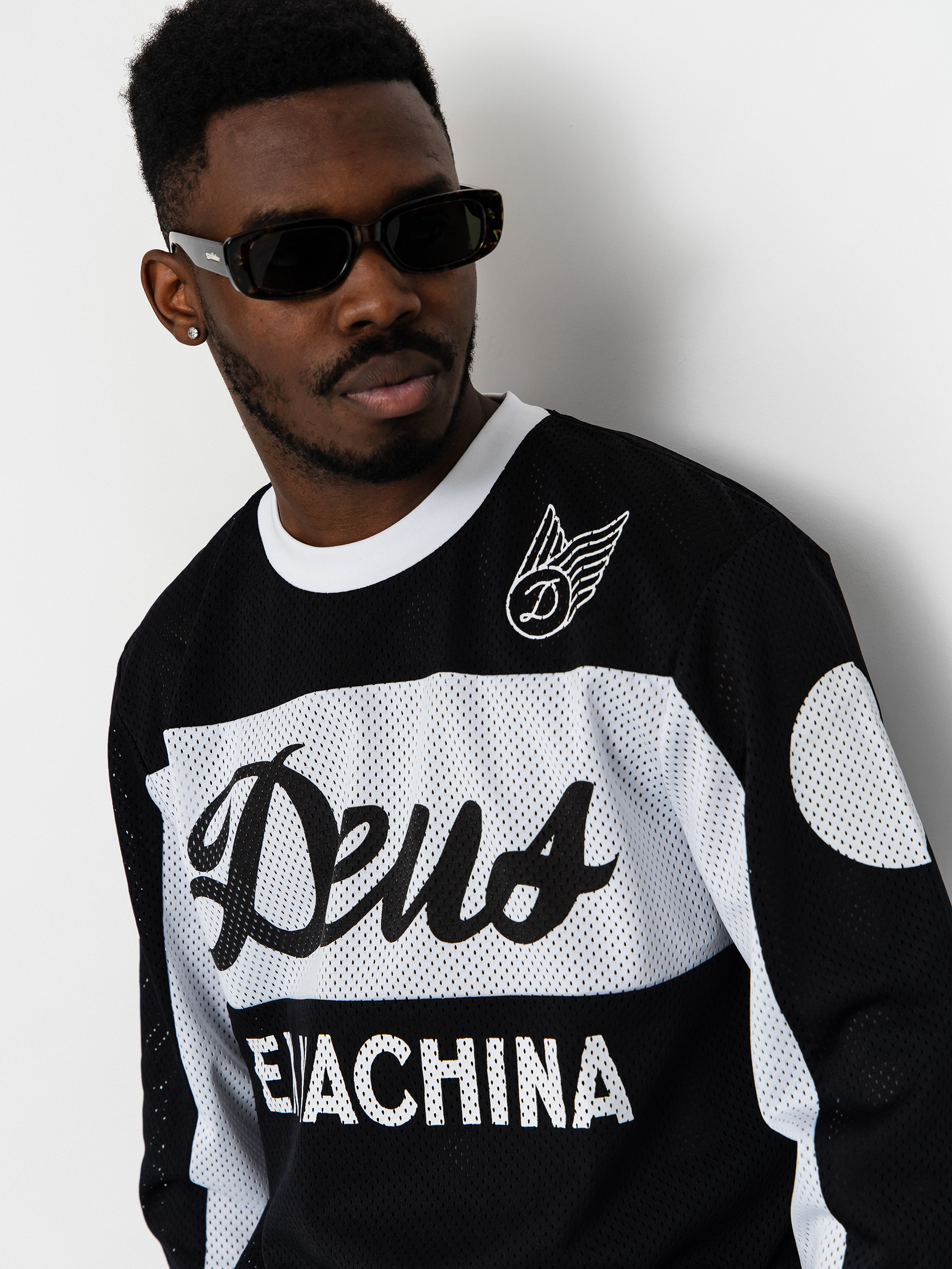 Тениска Deus Ex Machina Saber Moto Jersey (black)