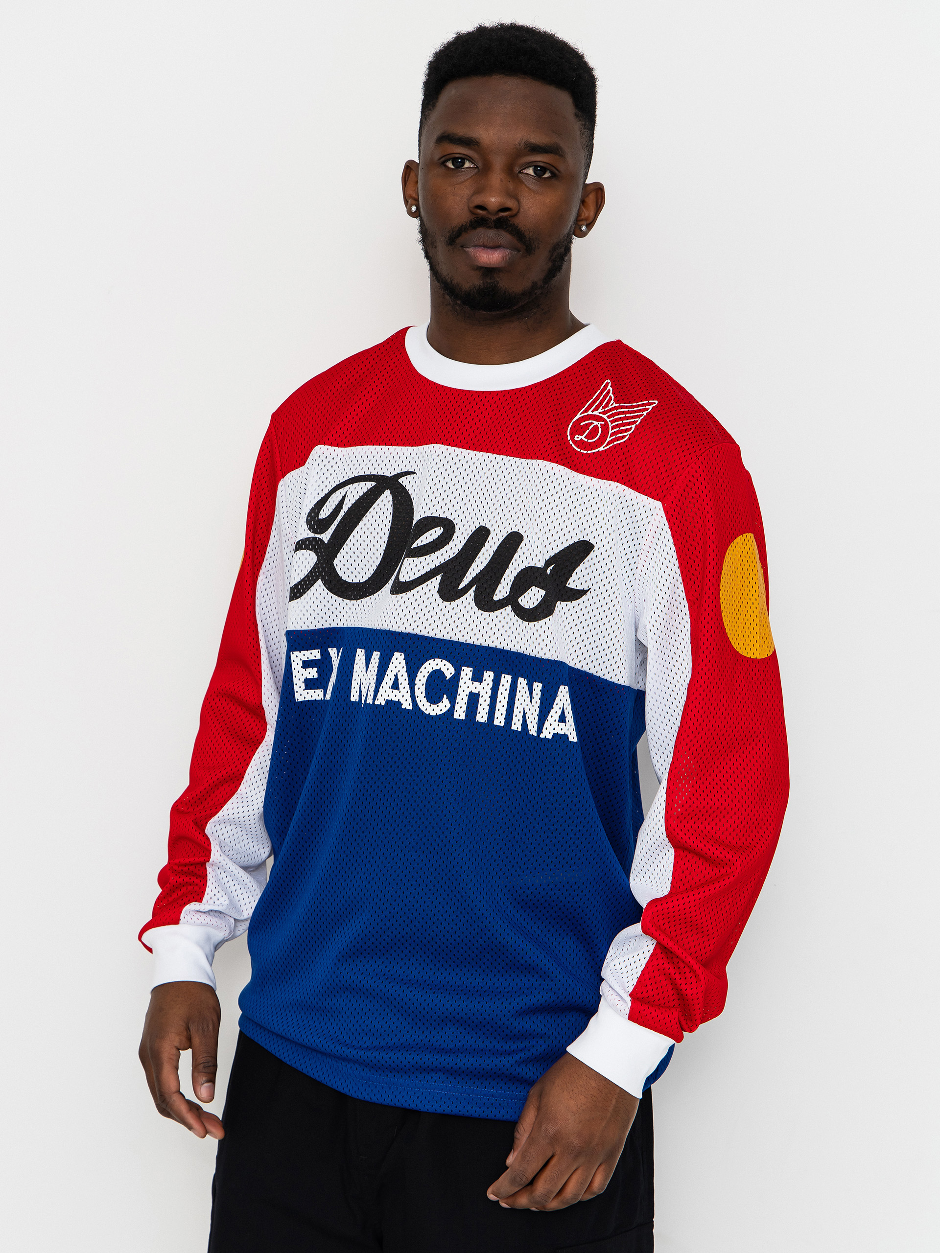 u0422u0435u043du0438u0441u043au0430 Deus Ex Machina Saber Moto Jersey (tri colour)
