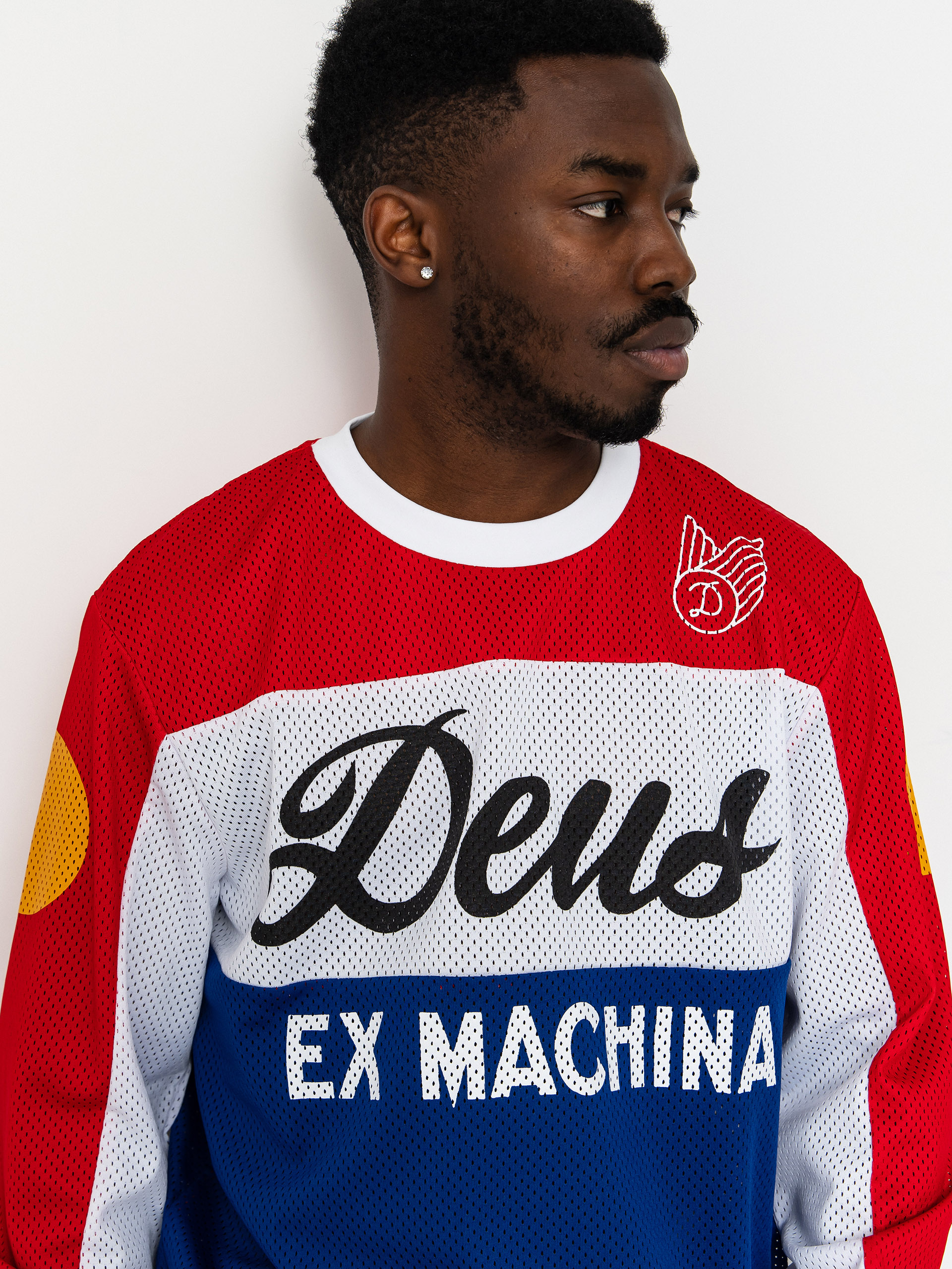 Тениска Deus Ex Machina Saber Moto Jersey (tri colour)