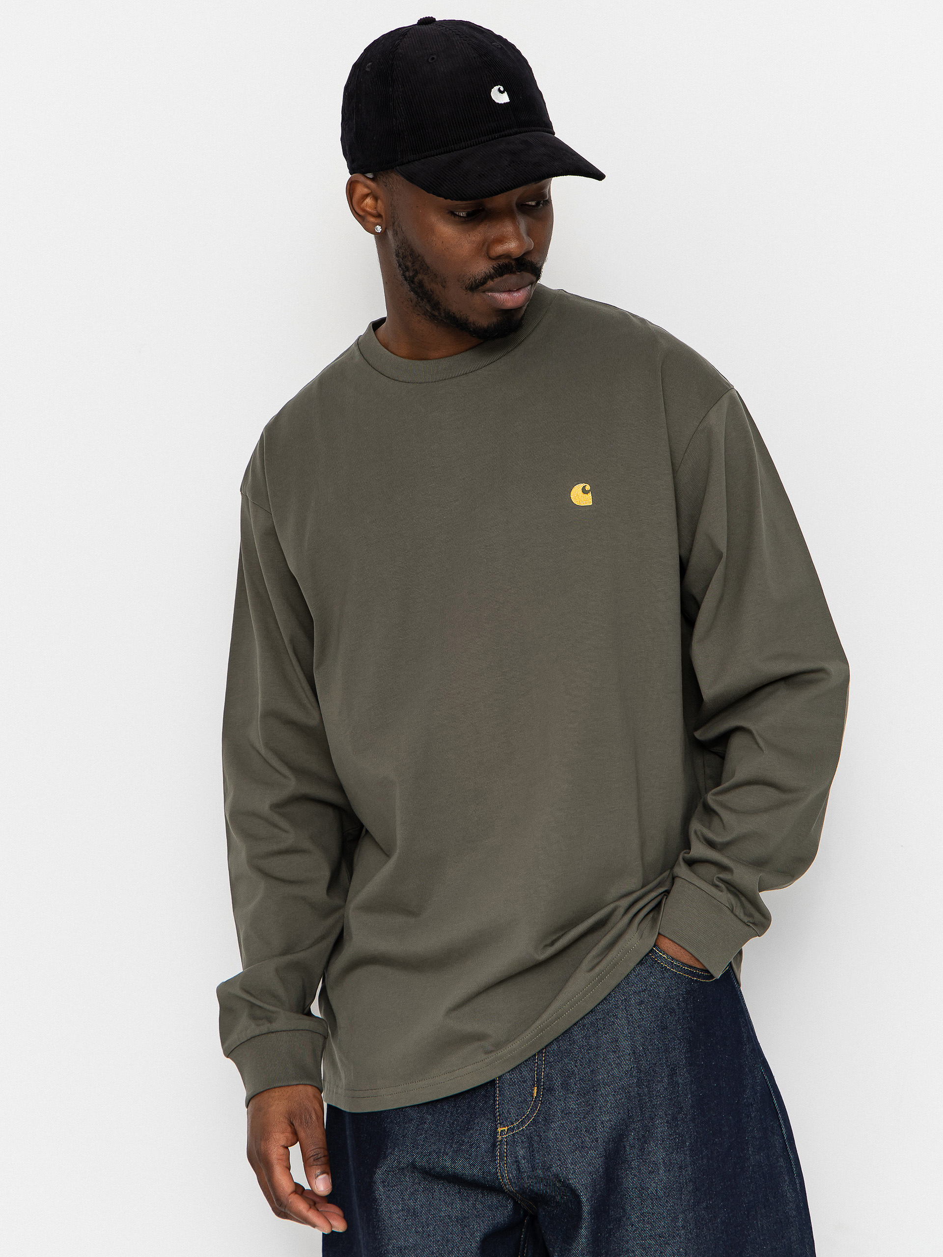 u0411u043bu0443u0437u0430 Carhartt WIP Chase (leaf/gold)
