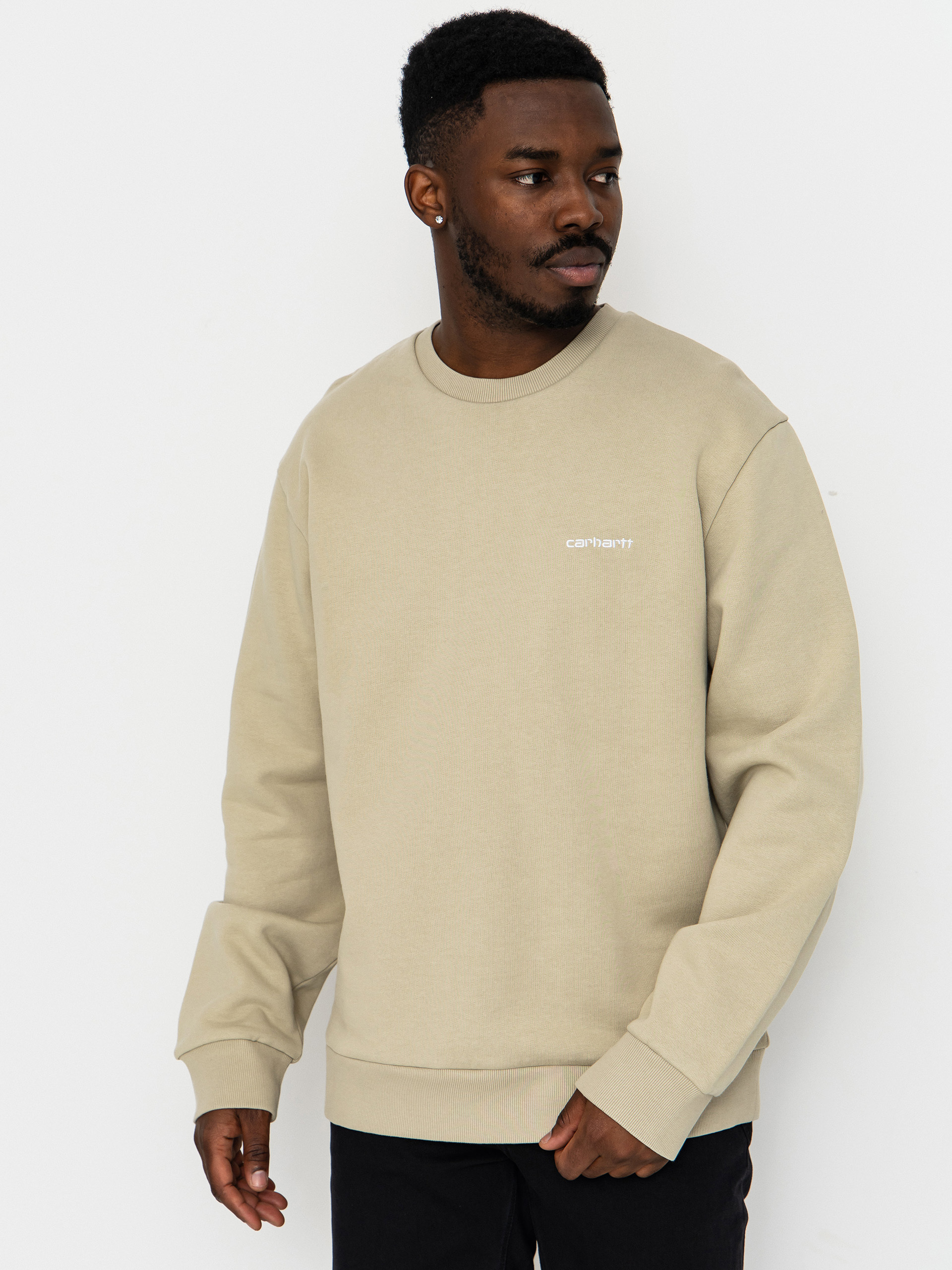 Суитшърт Carhartt WIP Script Embroidery (barchan/white)