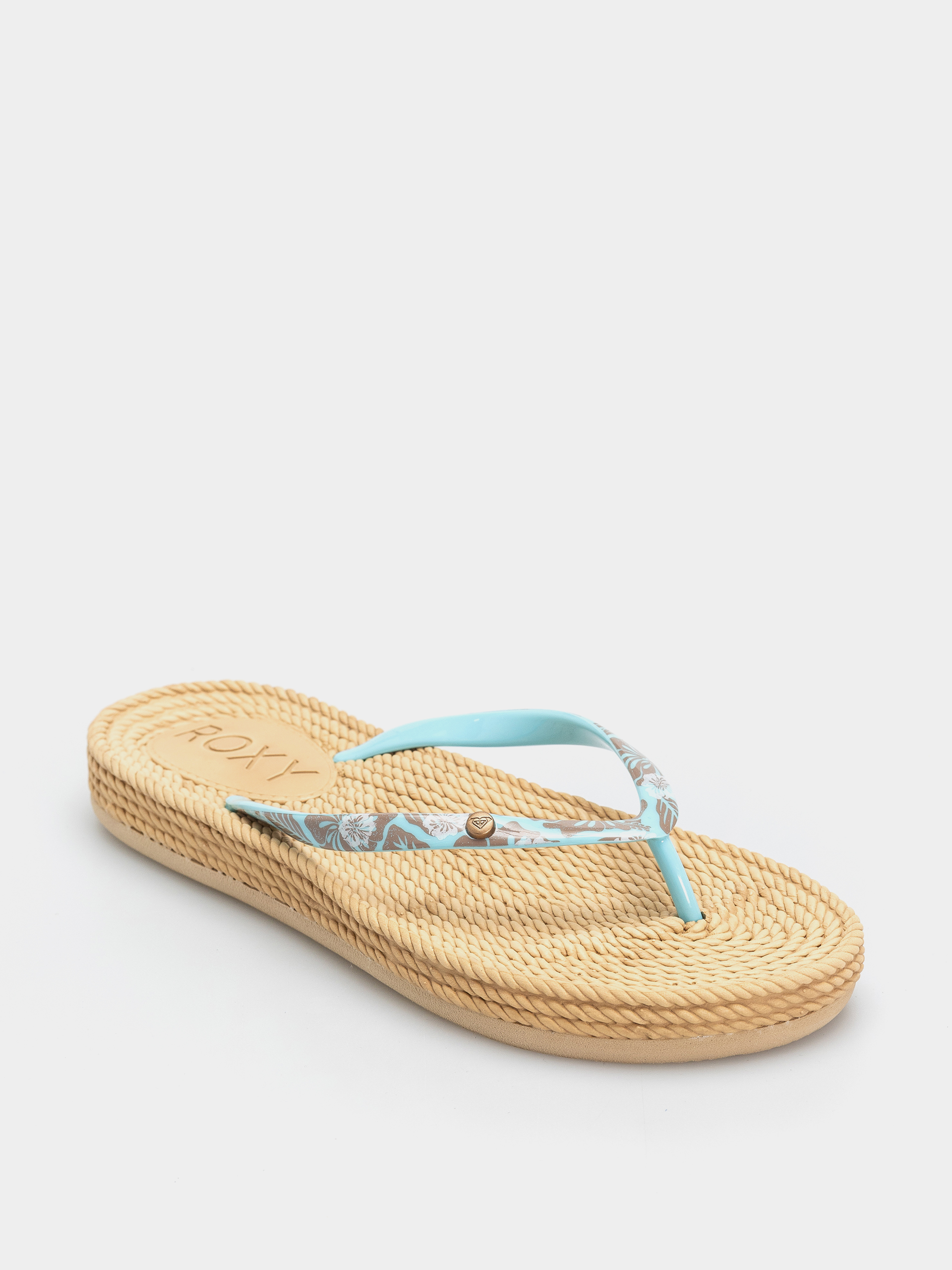 Джапанки Roxy South Beach III Wmn (light blue/brown)