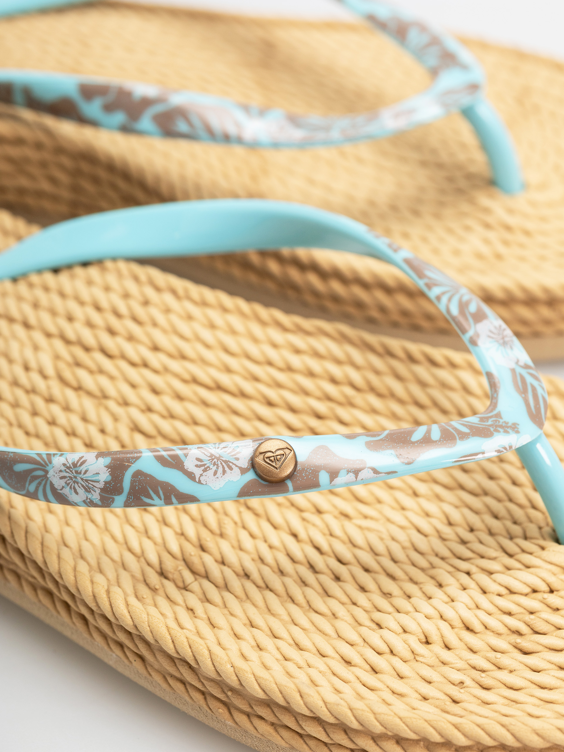 Джапанки Roxy South Beach III Wmn (light blue/brown)