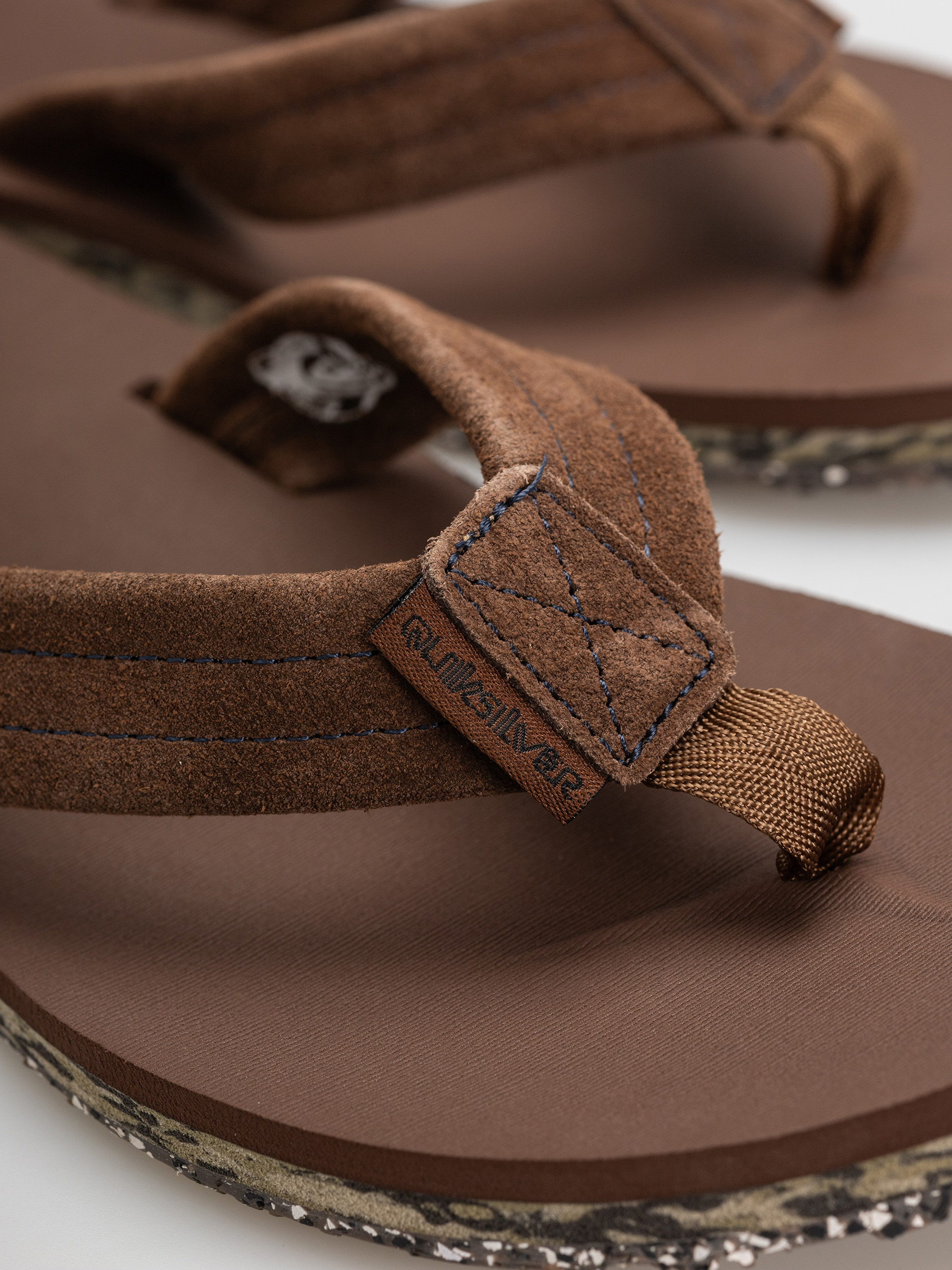 Джапанки Quiksilver Carver Suede Recycled (brown)