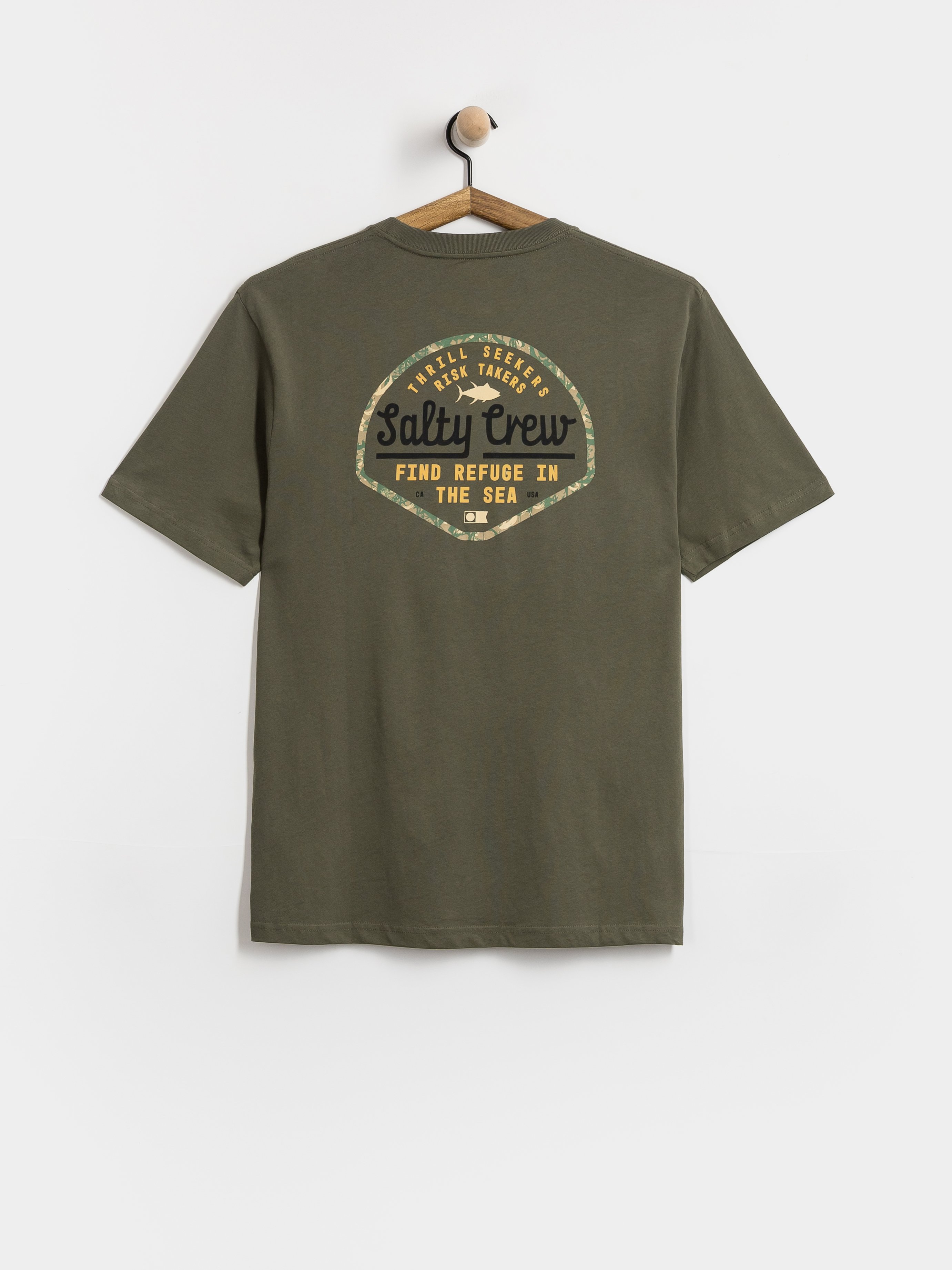 Тениска Salty Crew Border Fill Classic (dusty olive)