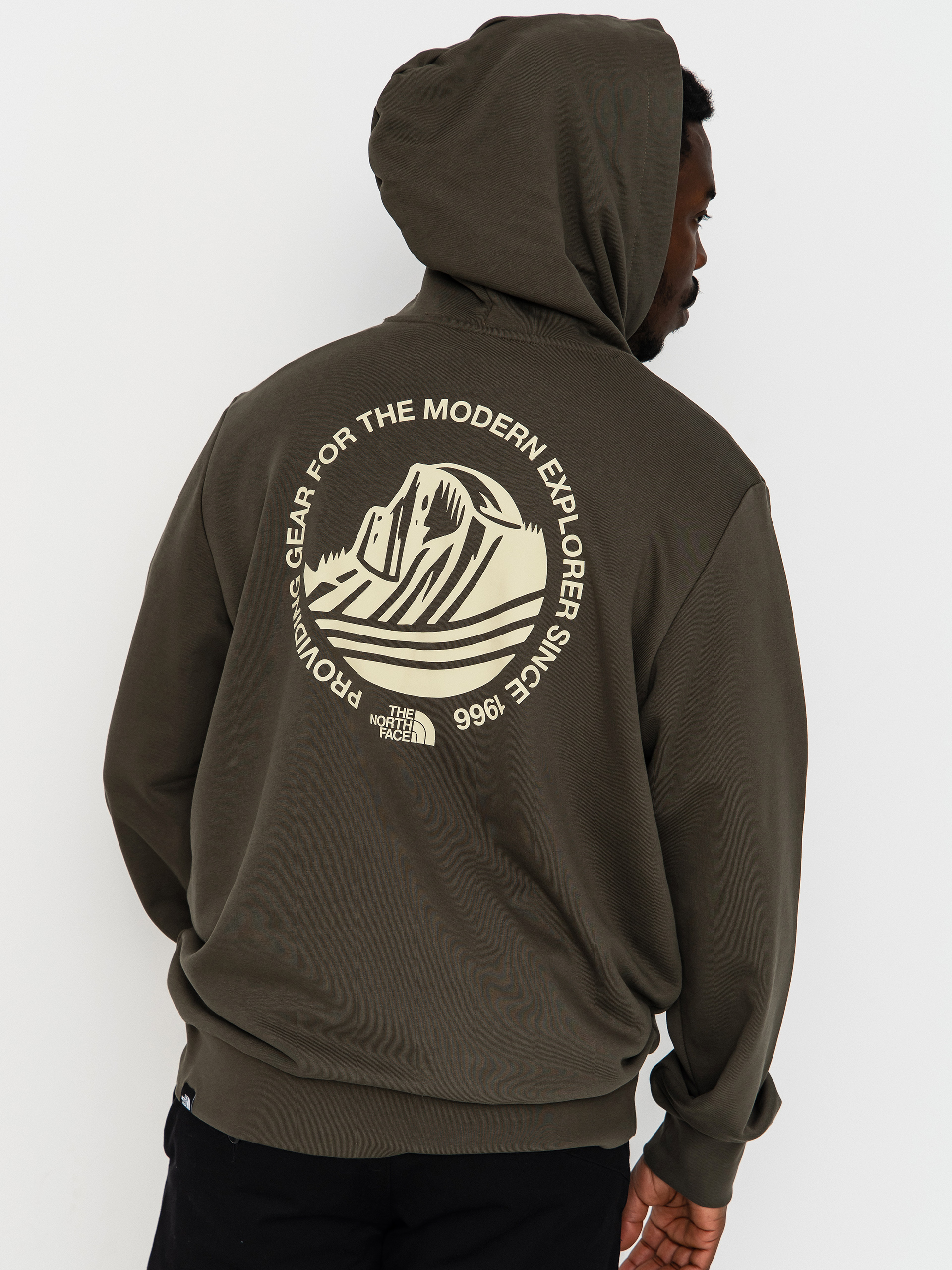 Суитшърт с качулка The North Face Monte HD (new taupe green)