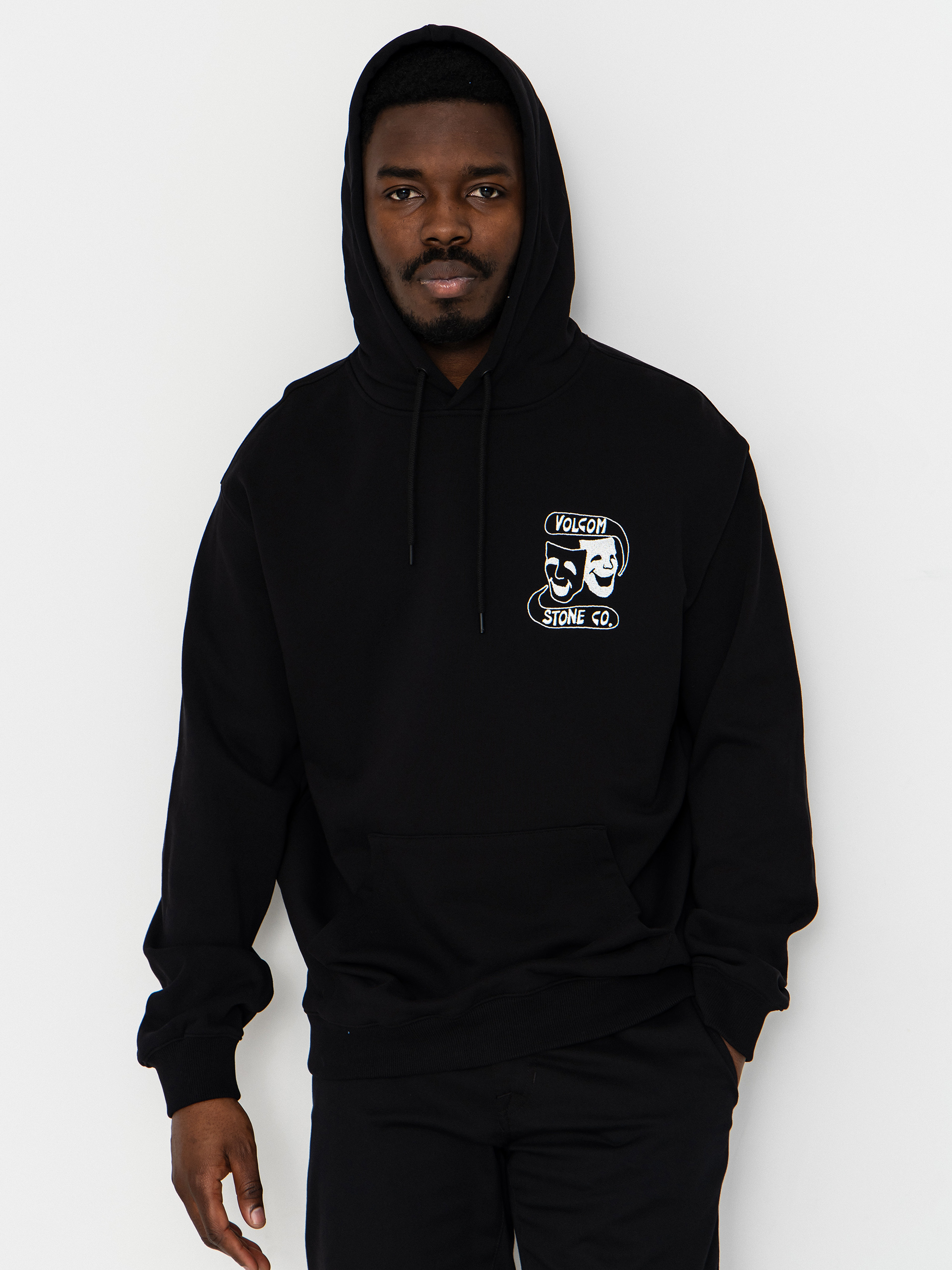Суитшърт с качулка Volcom Handerry HD (black)