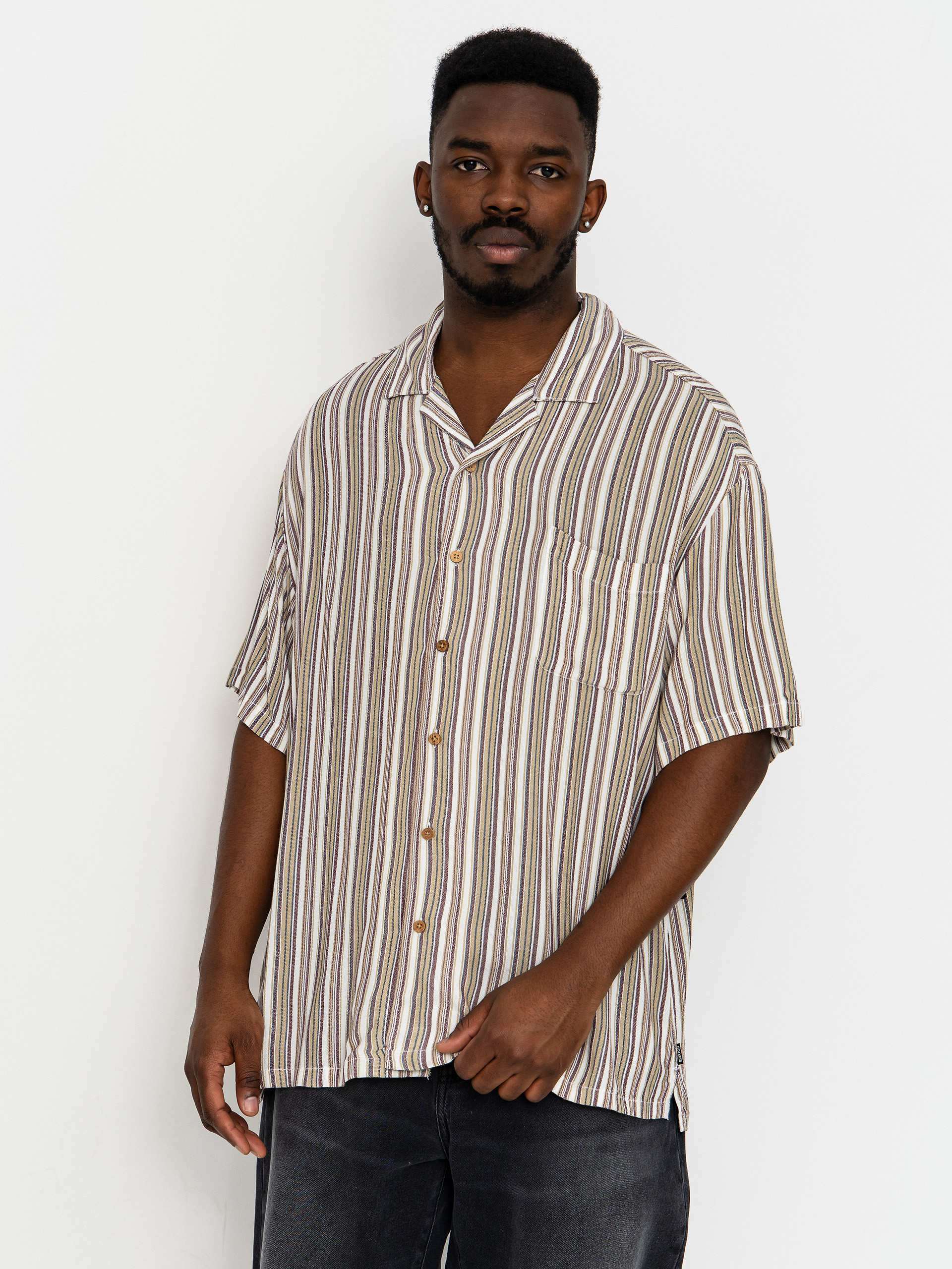 Риза Brixton Bunker Twisted Stripe